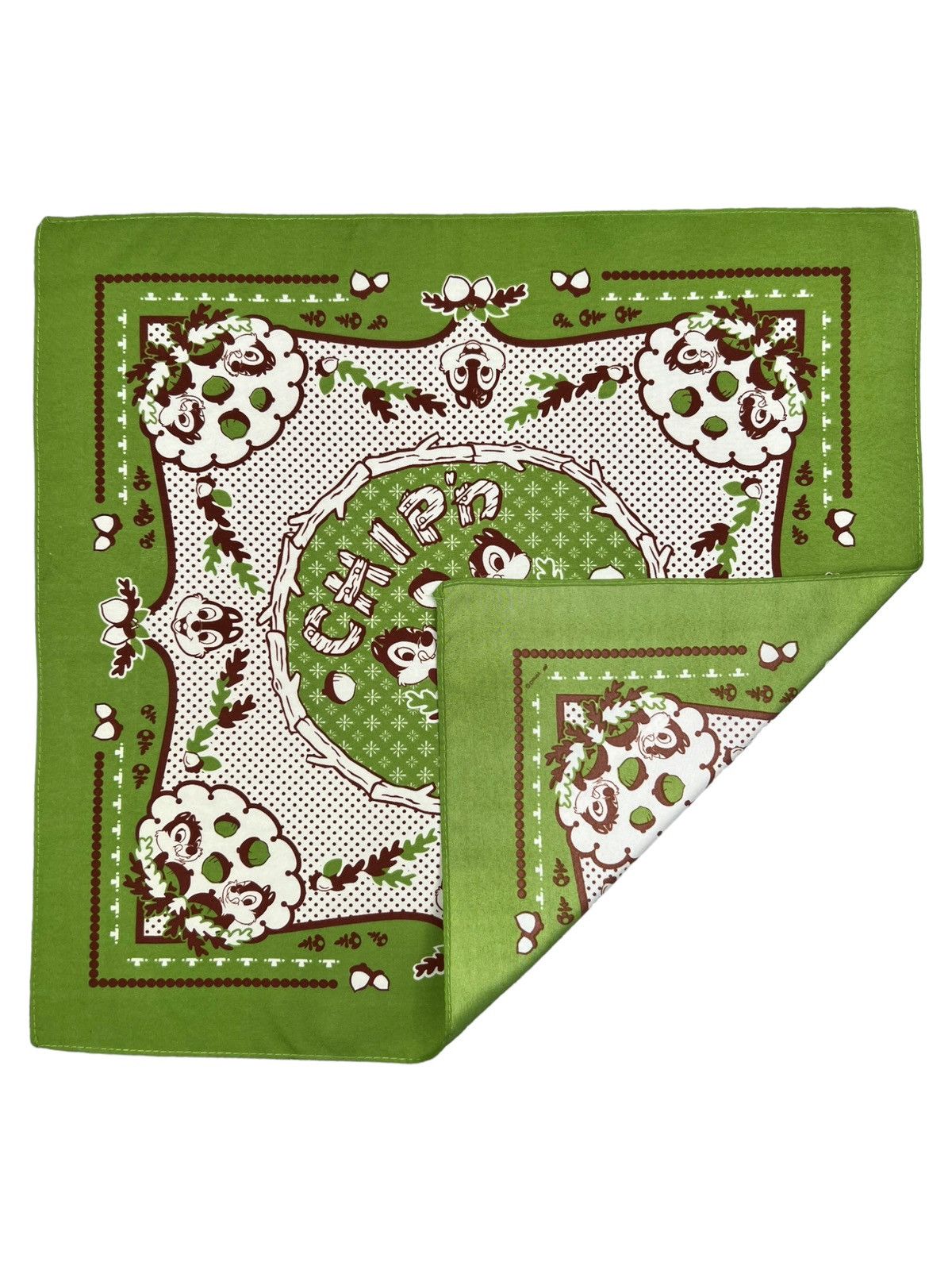 Disney Chip n Dale Handkerchief Neckerchief Bandana Pocketsquare Size ONE SIZE - 3 Thumbnail