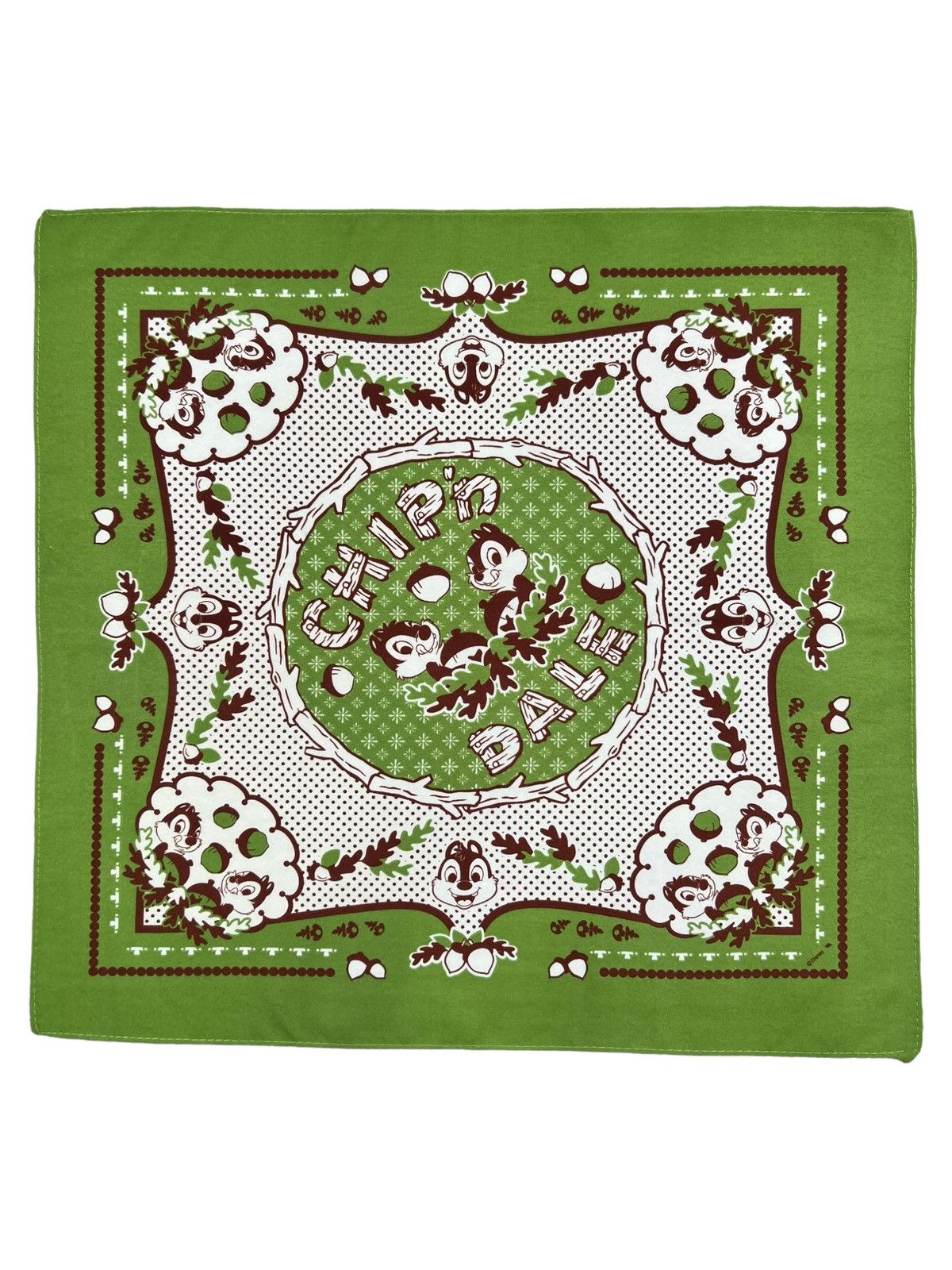 Disney Chip n Dale Handkerchief Neckerchief Bandana Pocketsquare Size ONE SIZE - 1 Thumbnail