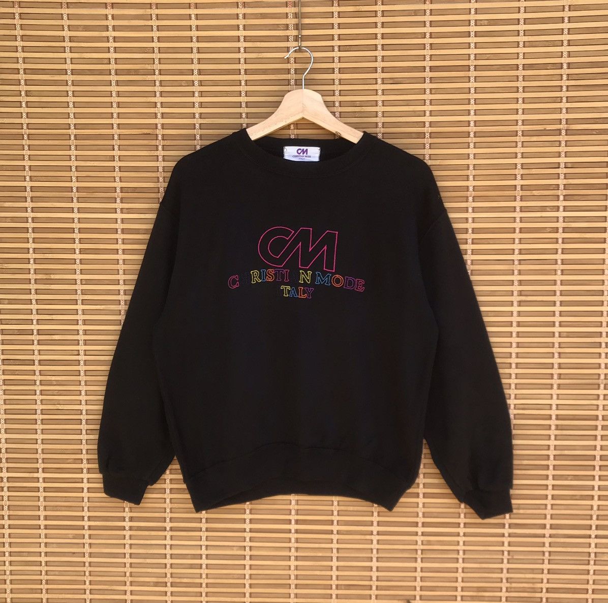 Japanese Brand RARE Christian Mode Multicolor Embroidery Logo crewneck Size US M / EU 48-50 / 2 - 1 Thumbnail