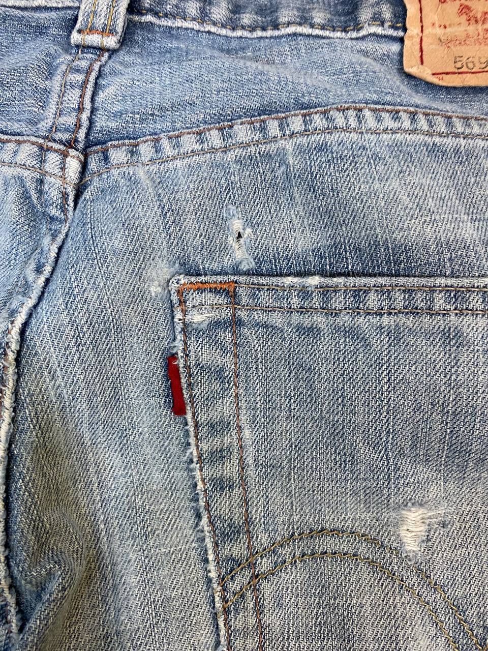 Levi's vintage levis 569 loose straight distressed denim Size US 33 - 6 Thumbnail