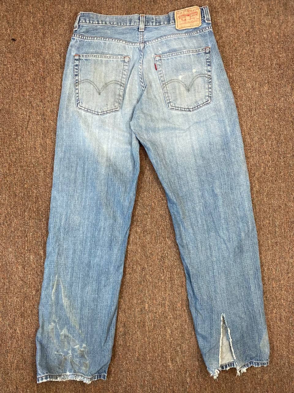 Levi's vintage levis 569 loose straight distressed denim Size US 33 - 1 Thumbnail