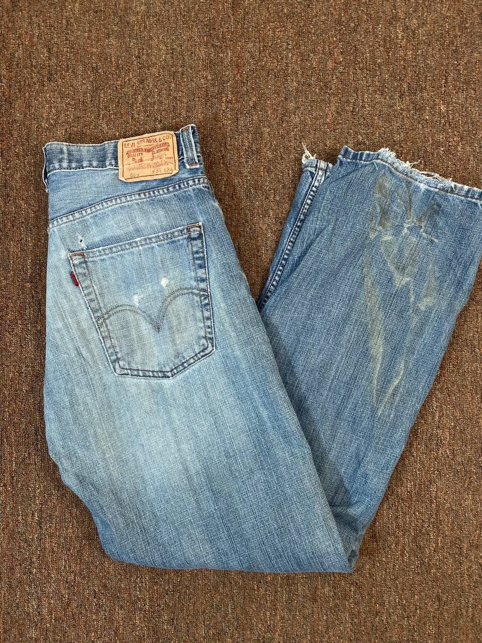 Levi's vintage levis 569 loose straight distressed denim Size US 33 - 3 Thumbnail