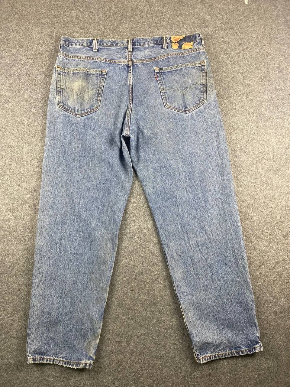 image of Distressed Denim x Levis 550 Faded Denim Distressed in Light Blue, Men's (Size 43)