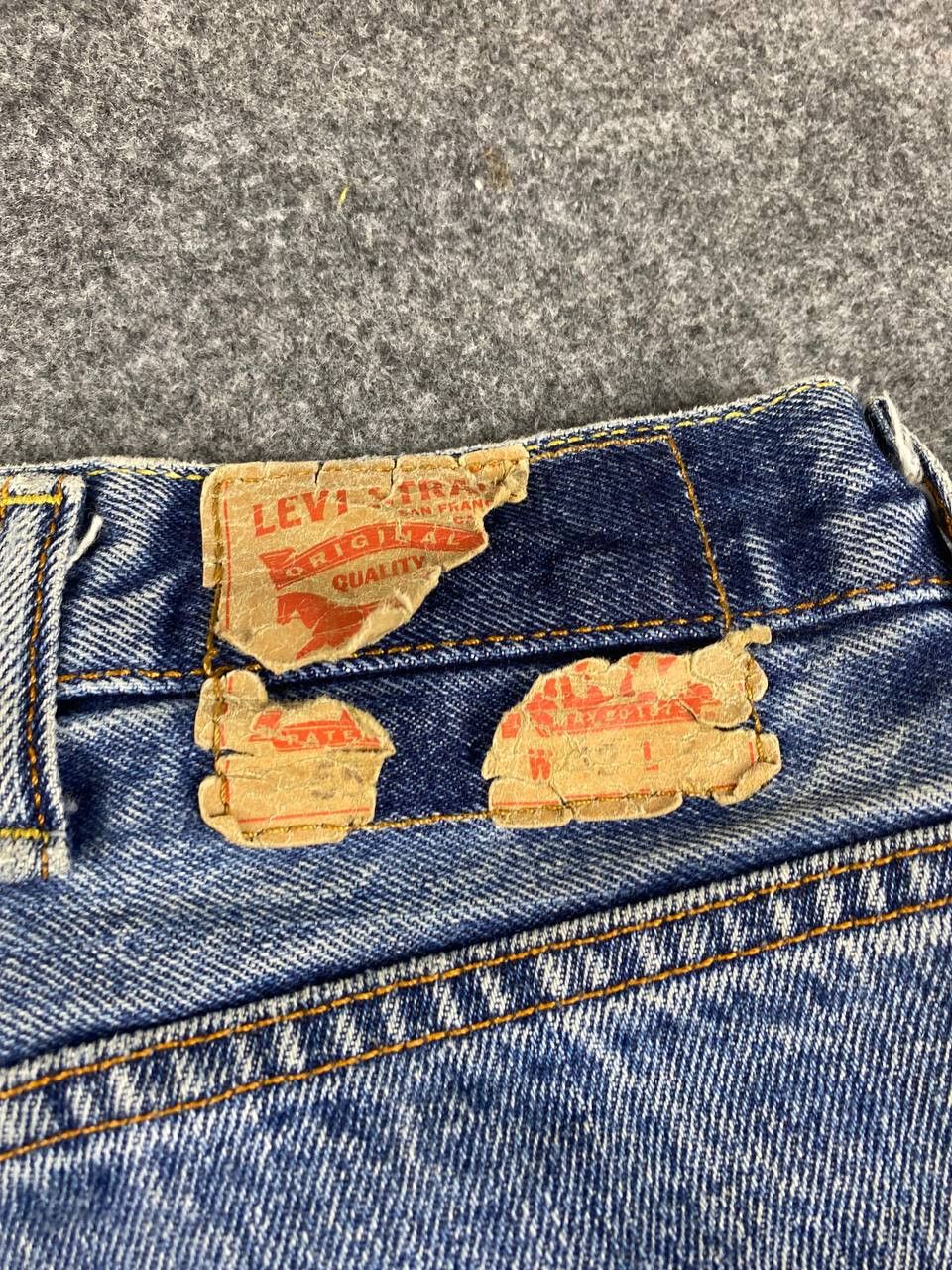 Levi's levis 550 faded denim distressed Size US 43 - 6 Thumbnail