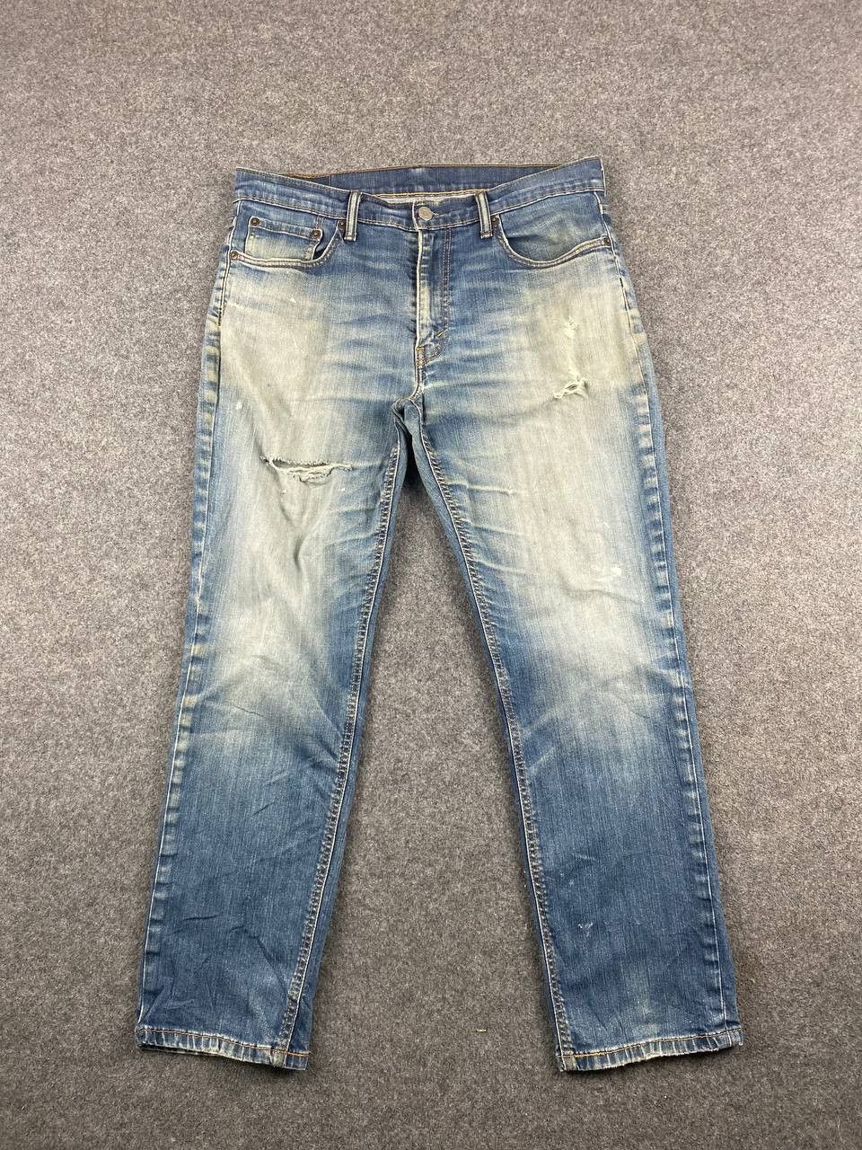 Levi's levis 541 athletic fit distressed denim Size US 35 - 1 Thumbnail