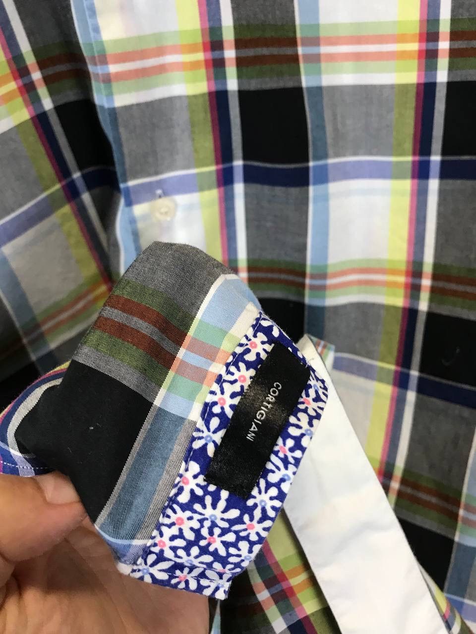 Cortigiani Cortigiani luxury designer multicolor shirt Size US L / EU 52-54 / 3 - 4 Thumbnail