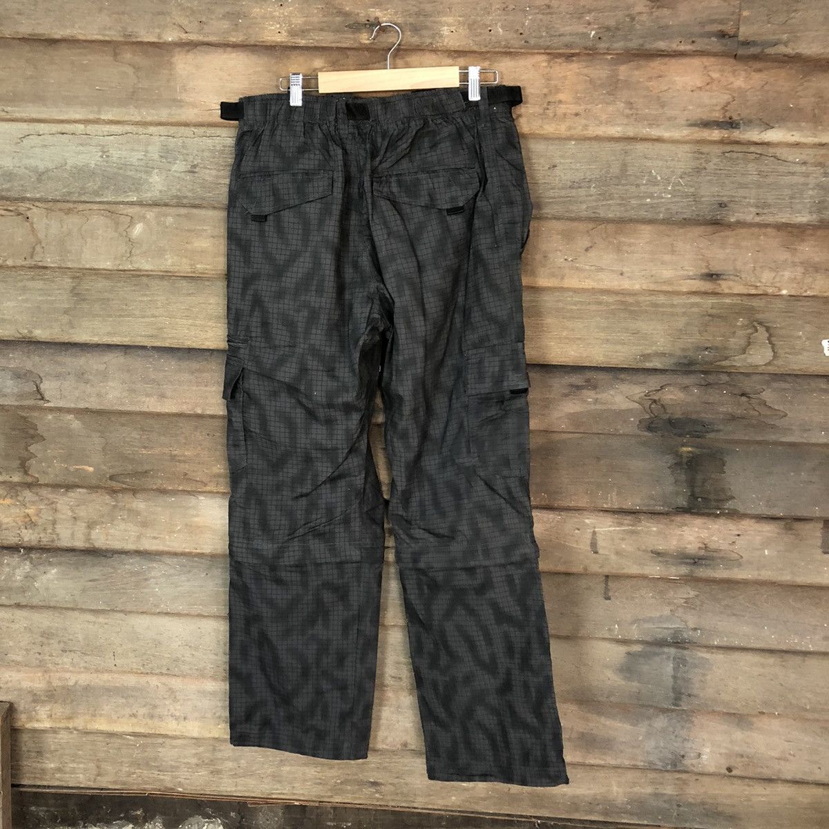 Japanese Brand Black pattern multipocket tactical utility Cargo Pants #4472 Size US 33 - 11 Thumbnail