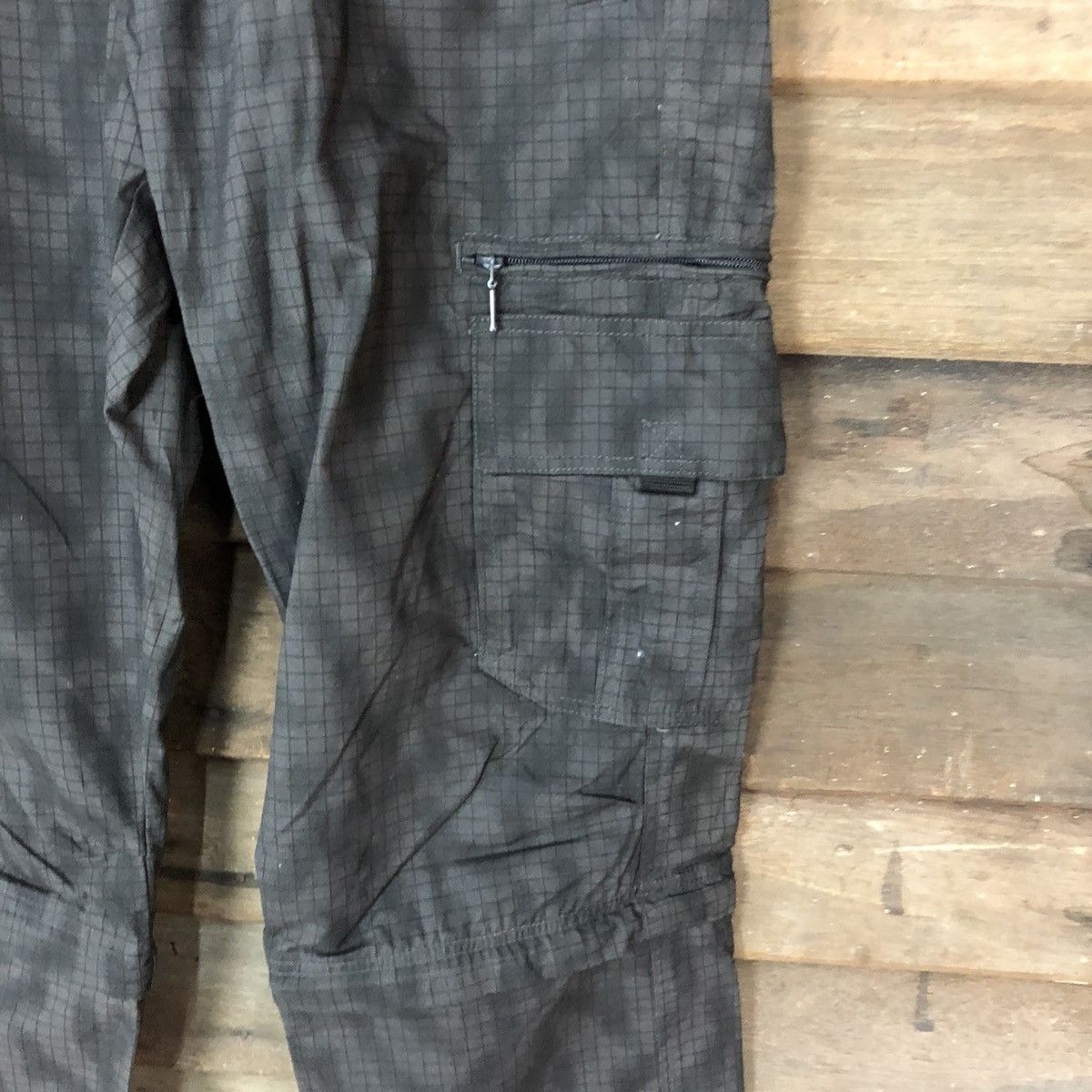 Japanese Brand Black pattern multipocket tactical utility Cargo Pants #4472 Size US 33 - 7 Thumbnail