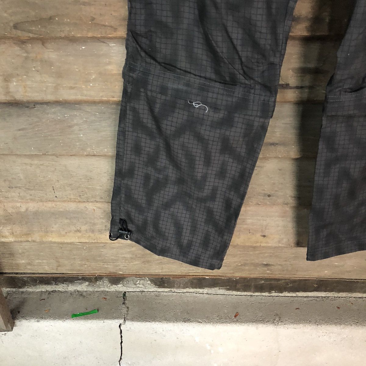 Japanese Brand Black pattern multipocket tactical utility Cargo Pants #4472 Size US 33 - 8 Thumbnail