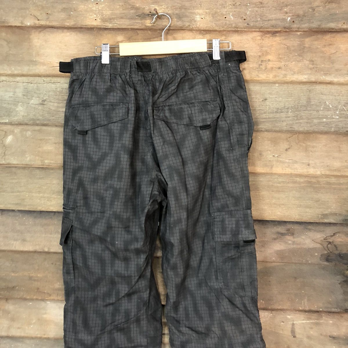 Japanese Brand Black pattern multipocket tactical utility Cargo Pants #4472 Size US 33 - 12 Thumbnail