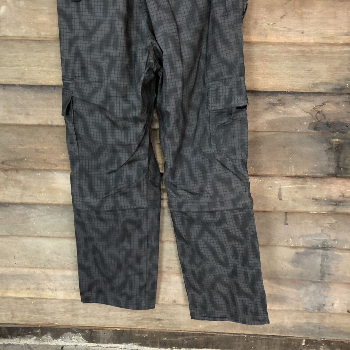 Japanese Brand Black pattern multipocket tactical utility Cargo Pants #4472 Size US 33 - 13 Thumbnail