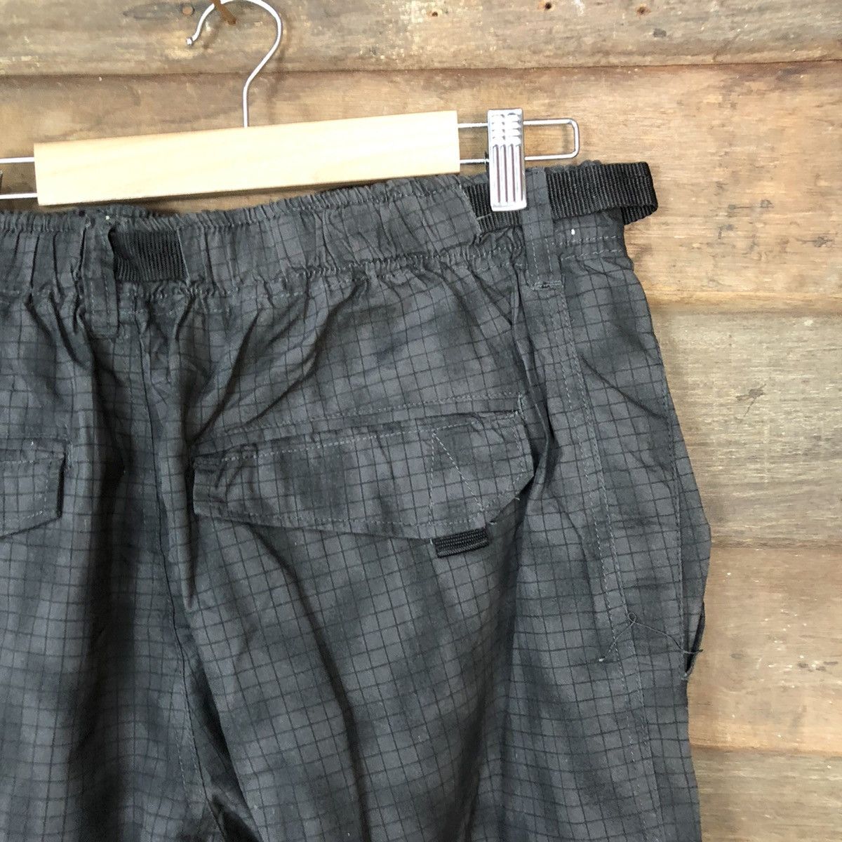 Japanese Brand Black pattern multipocket tactical utility Cargo Pants #4472 Size US 33 - 15 Thumbnail
