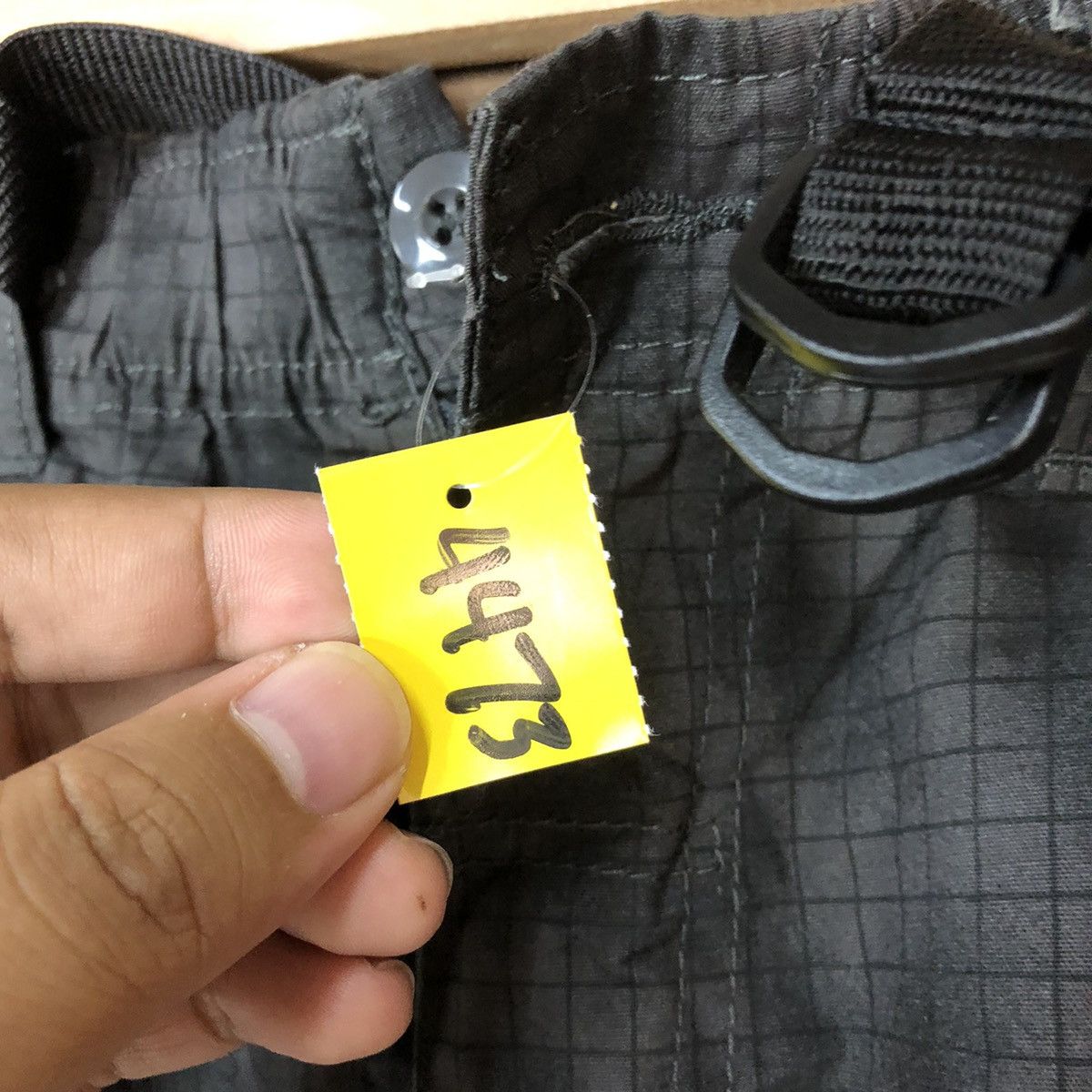 Japanese Brand Black pattern multipocket tactical utility Cargo Pants #4472 Size US 33 - 10 Thumbnail