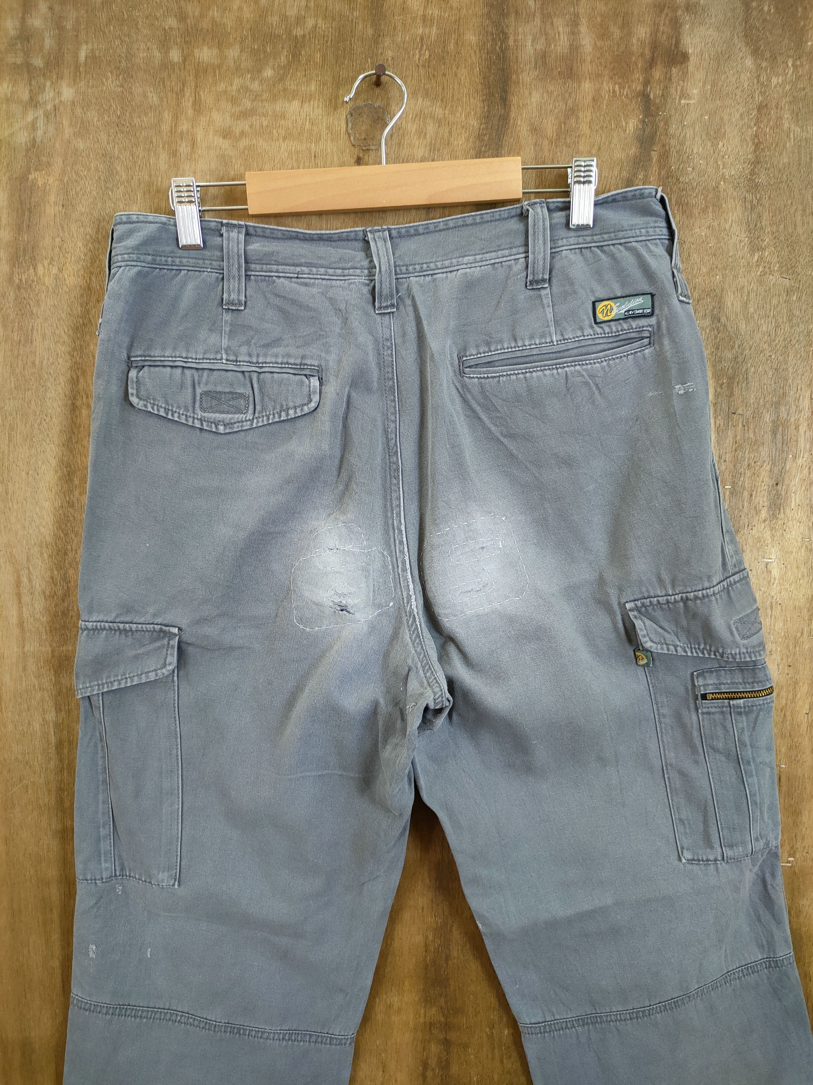 Japanese Brand Japan distressed thrashed utility cargo pants #46-696 Size US 33 - 8 Thumbnail