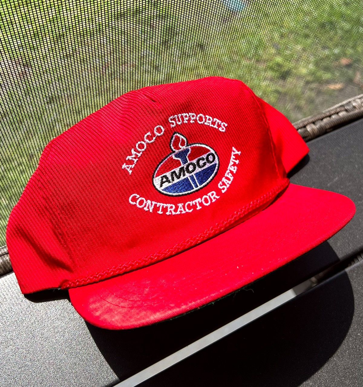 Vintage Vintage Trucker Amoco Gas Braided Hat - Red Size ONE SIZE - 1 Thumbnail