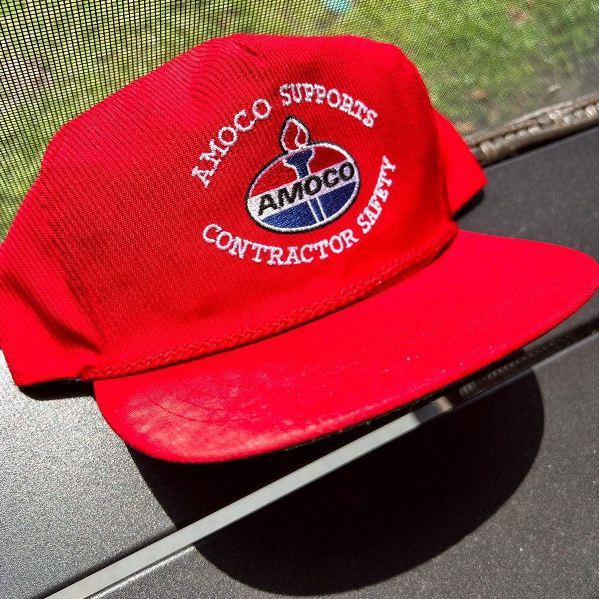 Vintage Vintage Trucker Amoco Gas Braided Hat - Red Size ONE SIZE - 3 Thumbnail
