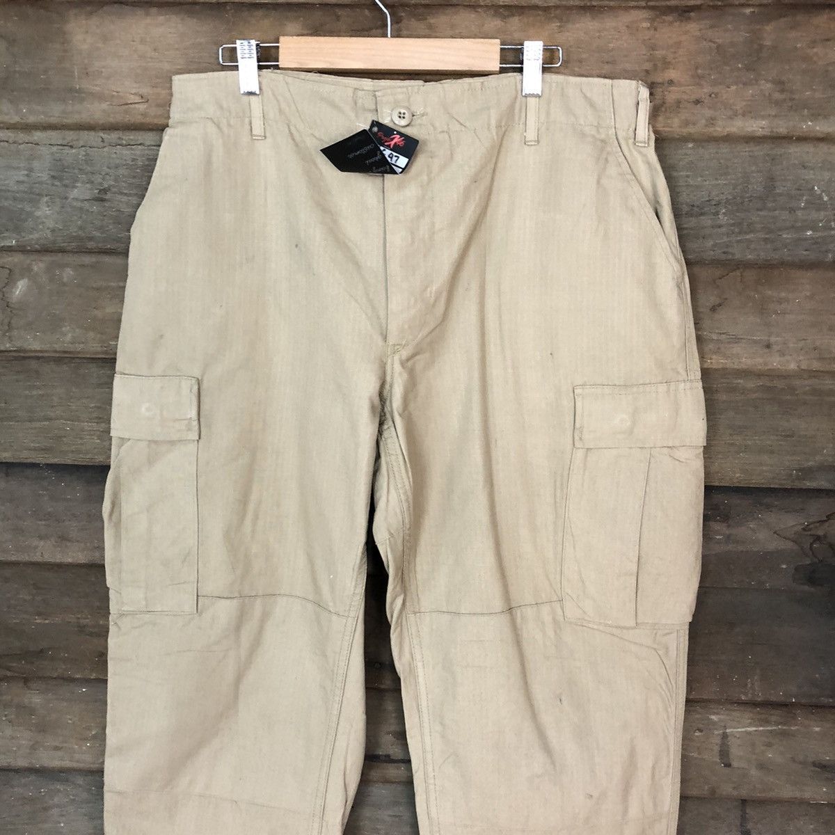 Vintage Truspec Brown military vintage utiliy Cargo Pants #4547 Size US 37 - 2 Thumbnail