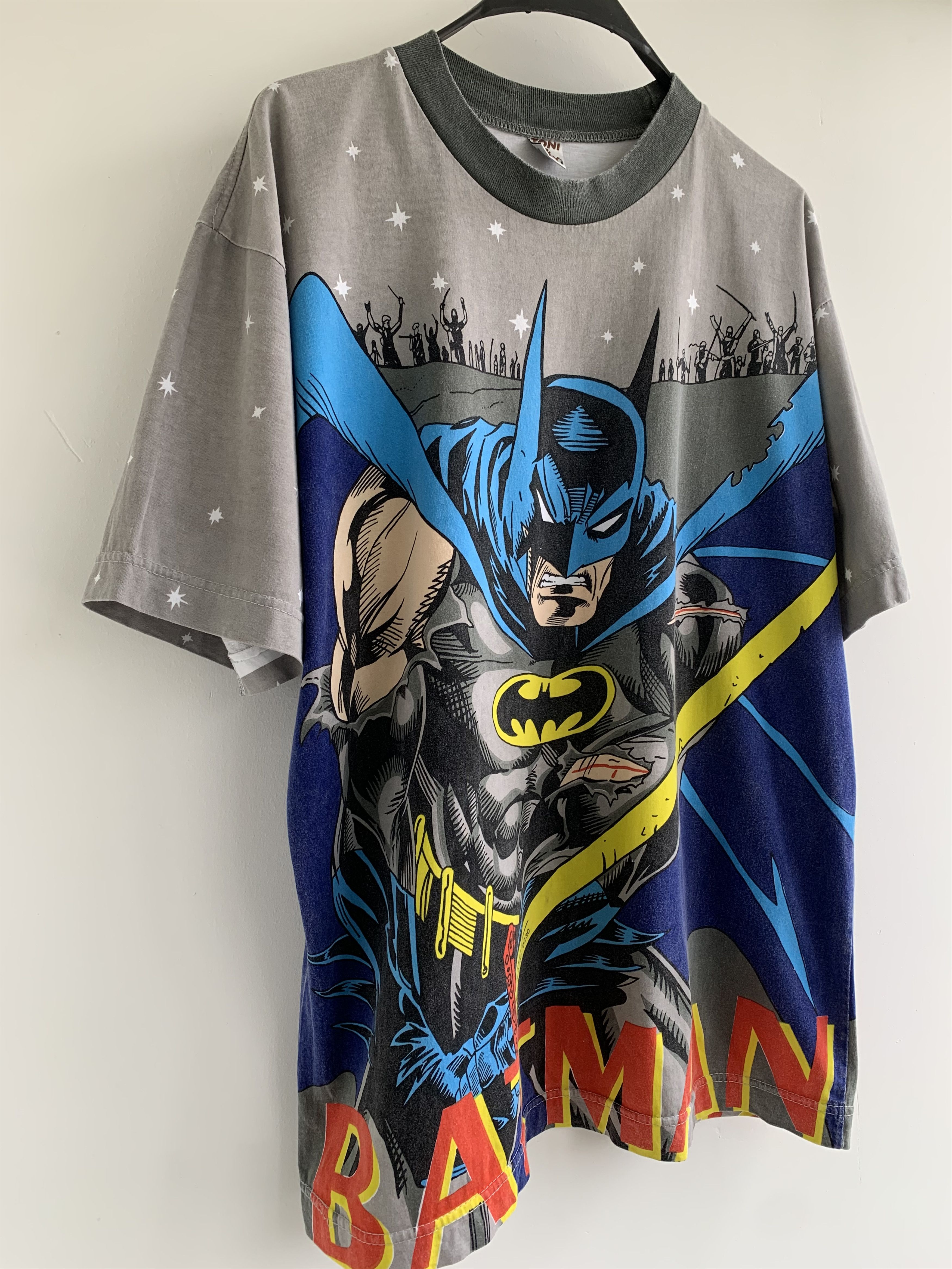 DC Comics Vintage Batman t shirt over print Size US XL / EU 56 / 4 - 4 Thumbnail