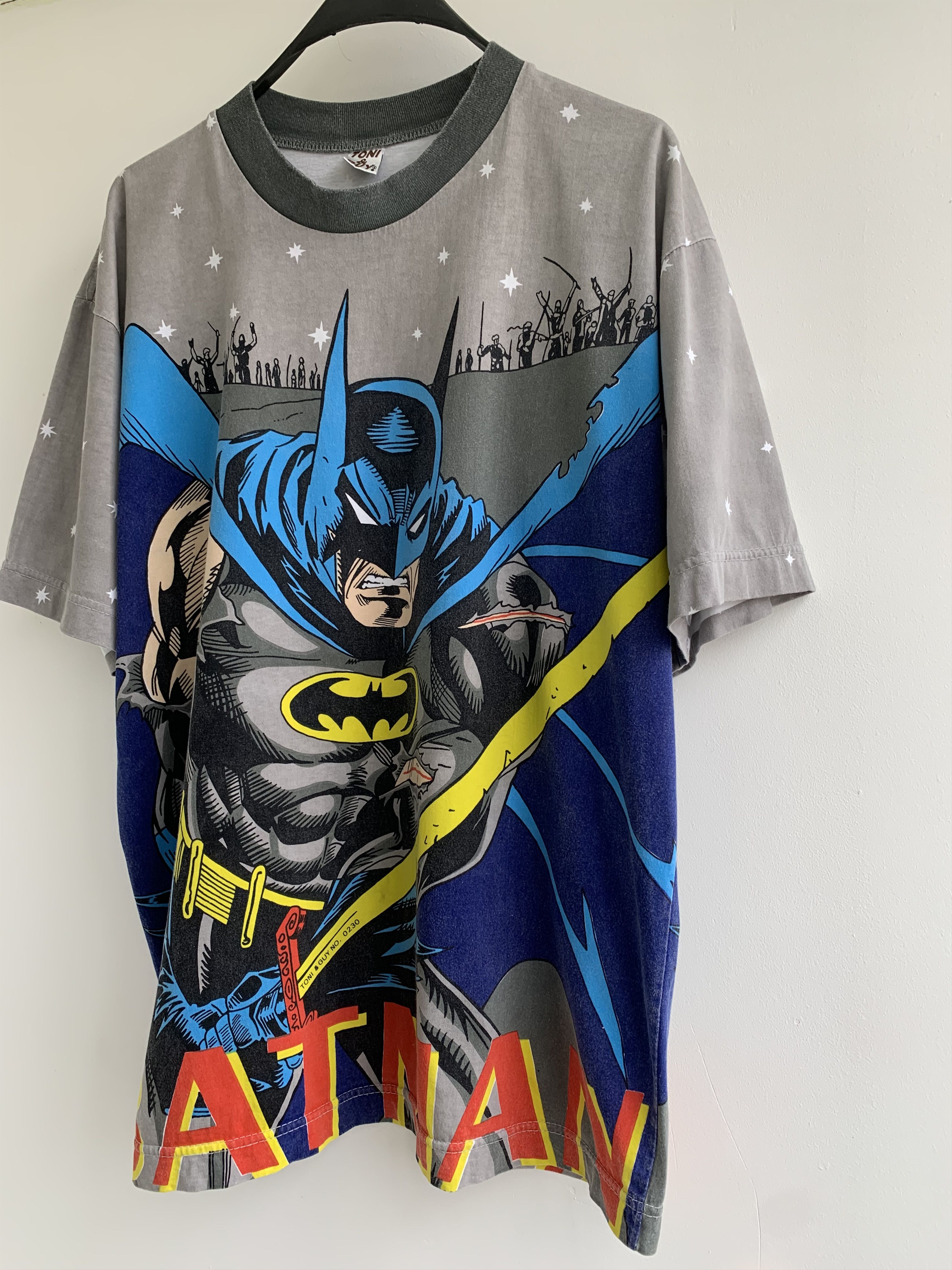 DC Comics Vintage Batman t shirt over print Size US XL / EU 56 / 4 - 3 Thumbnail
