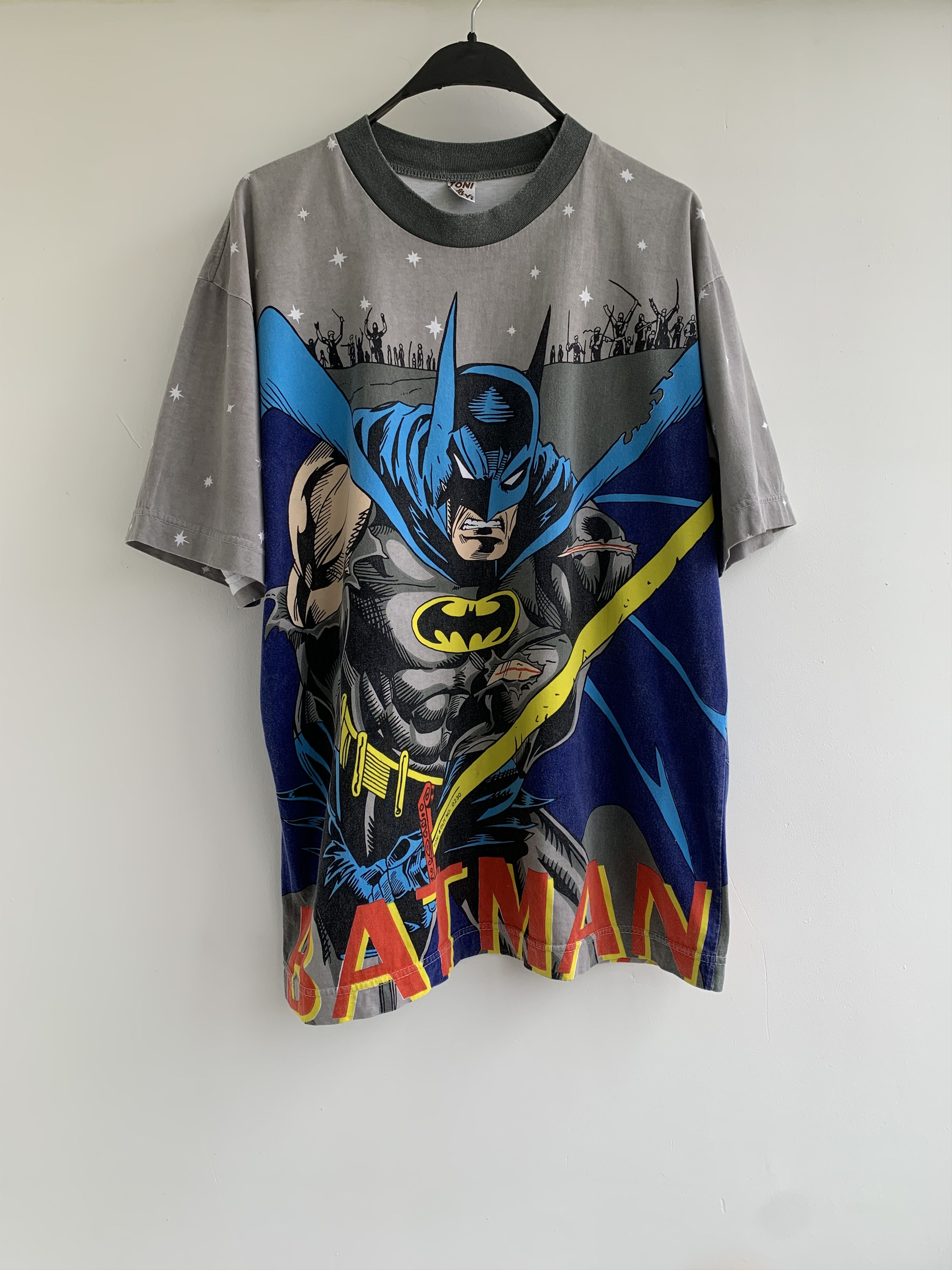 DC Comics Vintage Batman t shirt over print Size US XL / EU 56 / 4 - 1 Thumbnail