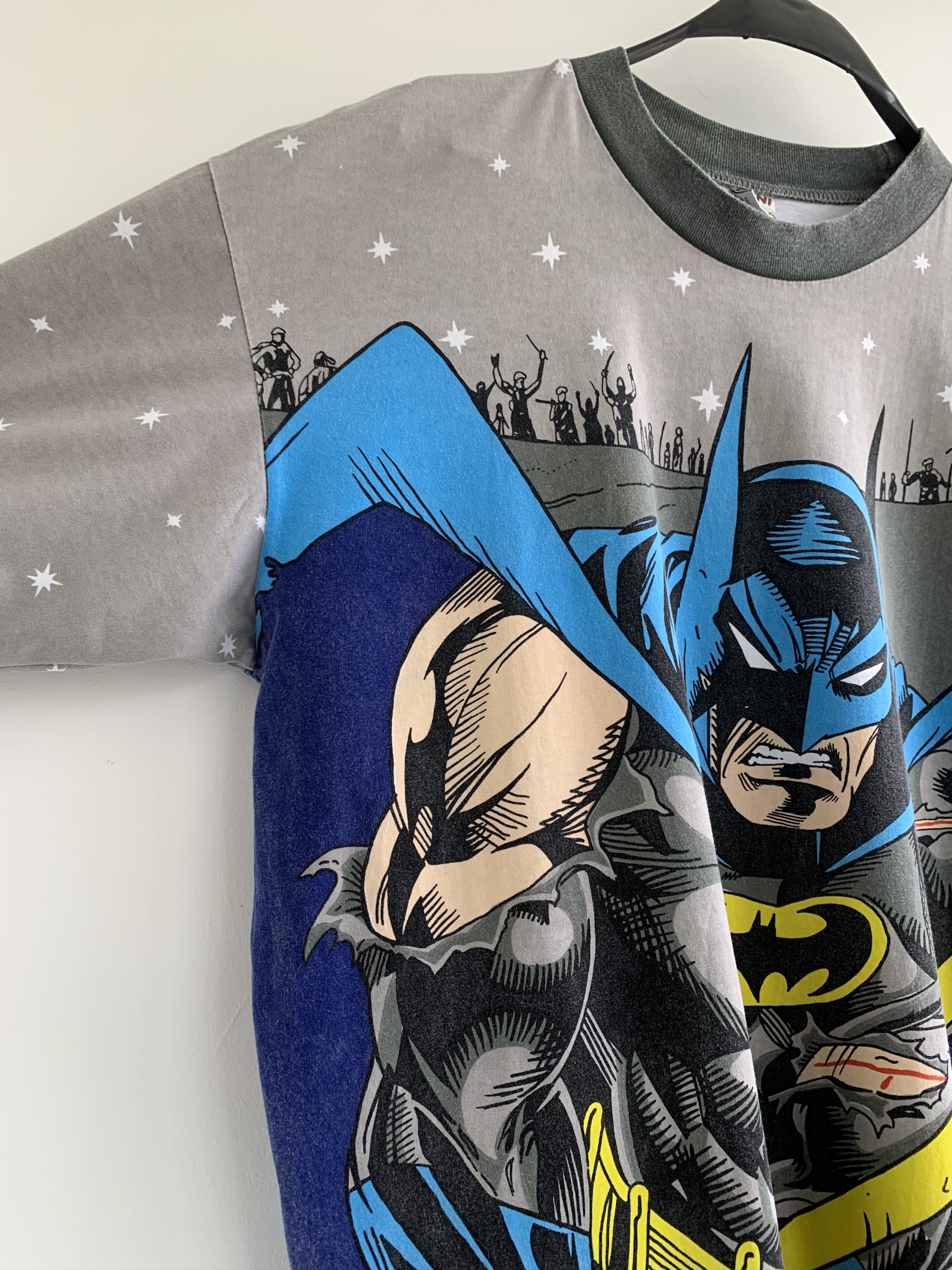 DC Comics Vintage Batman t shirt over print Size US XL / EU 56 / 4 - 5 Thumbnail