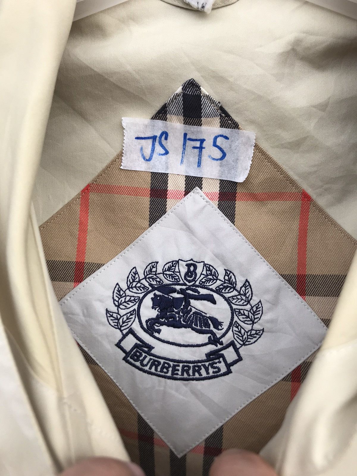 Burberry Vintage Burberry Hooded Beige Coat Nova Check Jacket Size US L / EU 52-54 / 3 - 3 Thumbnail
