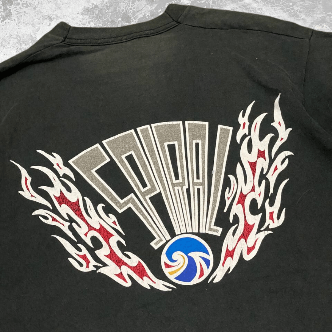 West Coast Choppers Vintage 90s Moter Cycles Spiral Cyber Grunge Tees Size US L / EU 52-54 / 3 - 3 Thumbnail