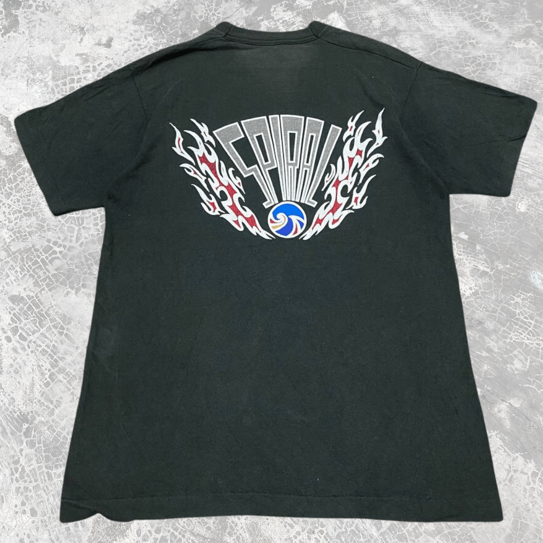 West Coast Choppers Vintage 90s Moter Cycles Spiral Cyber Grunge Tees Size US L / EU 52-54 / 3 - 1 Thumbnail