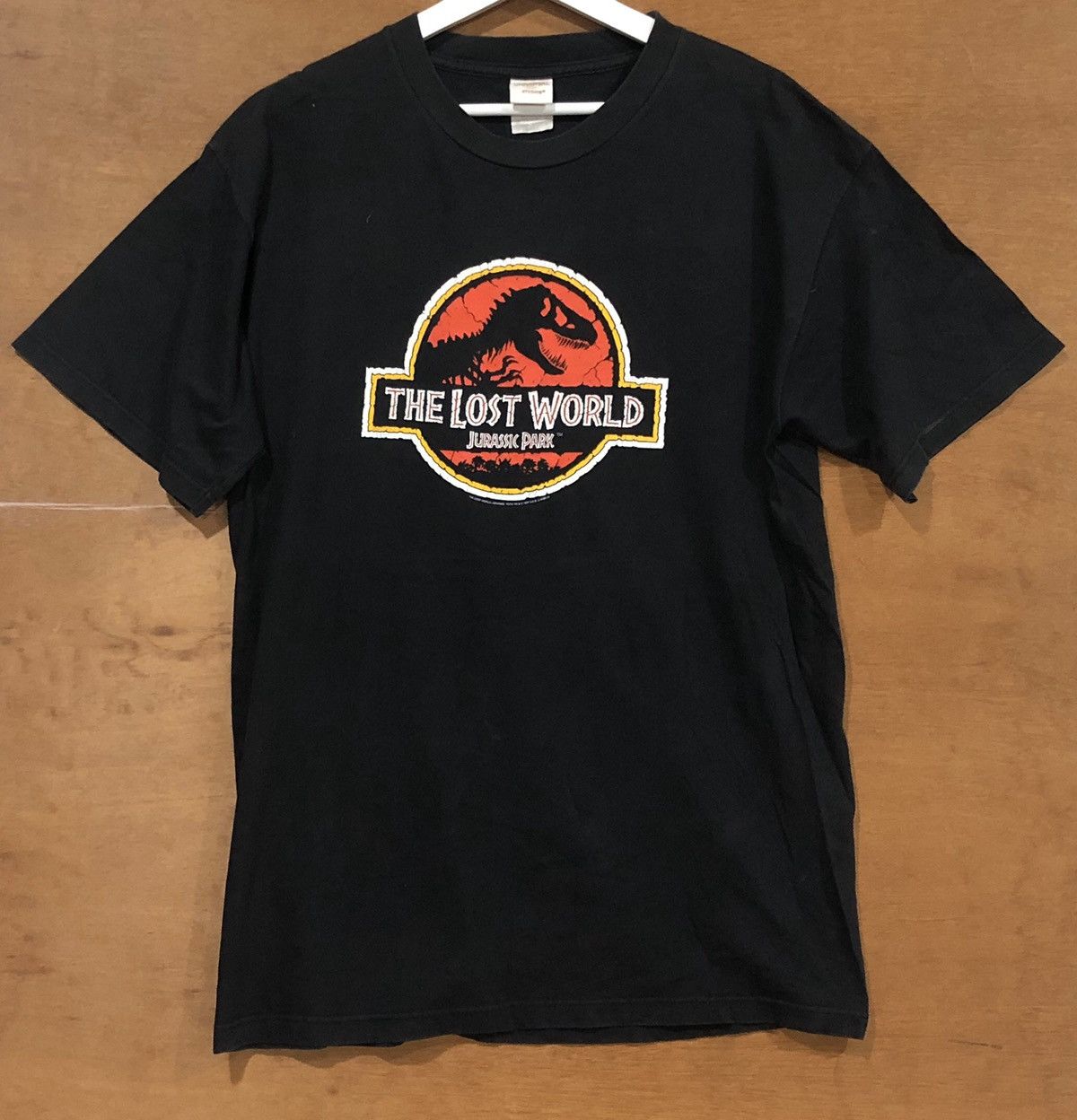 image of Made In USA x Movie Vintage 90's Jurassic Park Movie Tee in Black, Men's (Size XL)