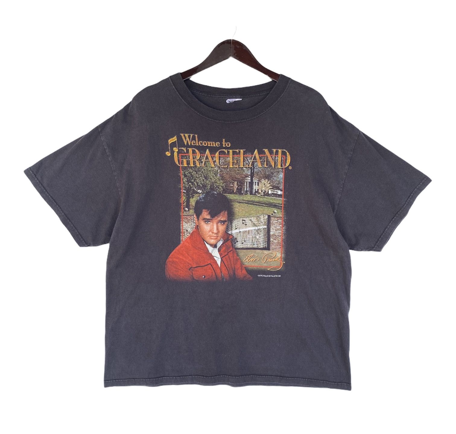 Band Tees Vintage 90s ELVIS PRESLEY singer welcome to graceland shirt Size US XL / EU 56 / 4 - 1 Thumbnail