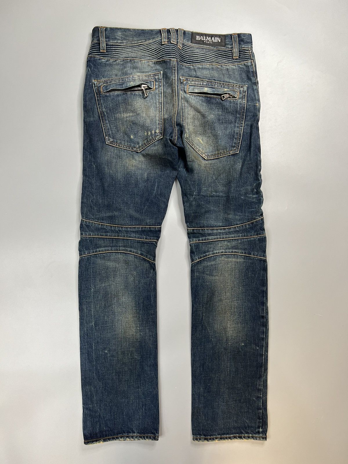 NEWモデル Decarnin Christophe x Balmain Balmain Japanese Biker Denim パンツ