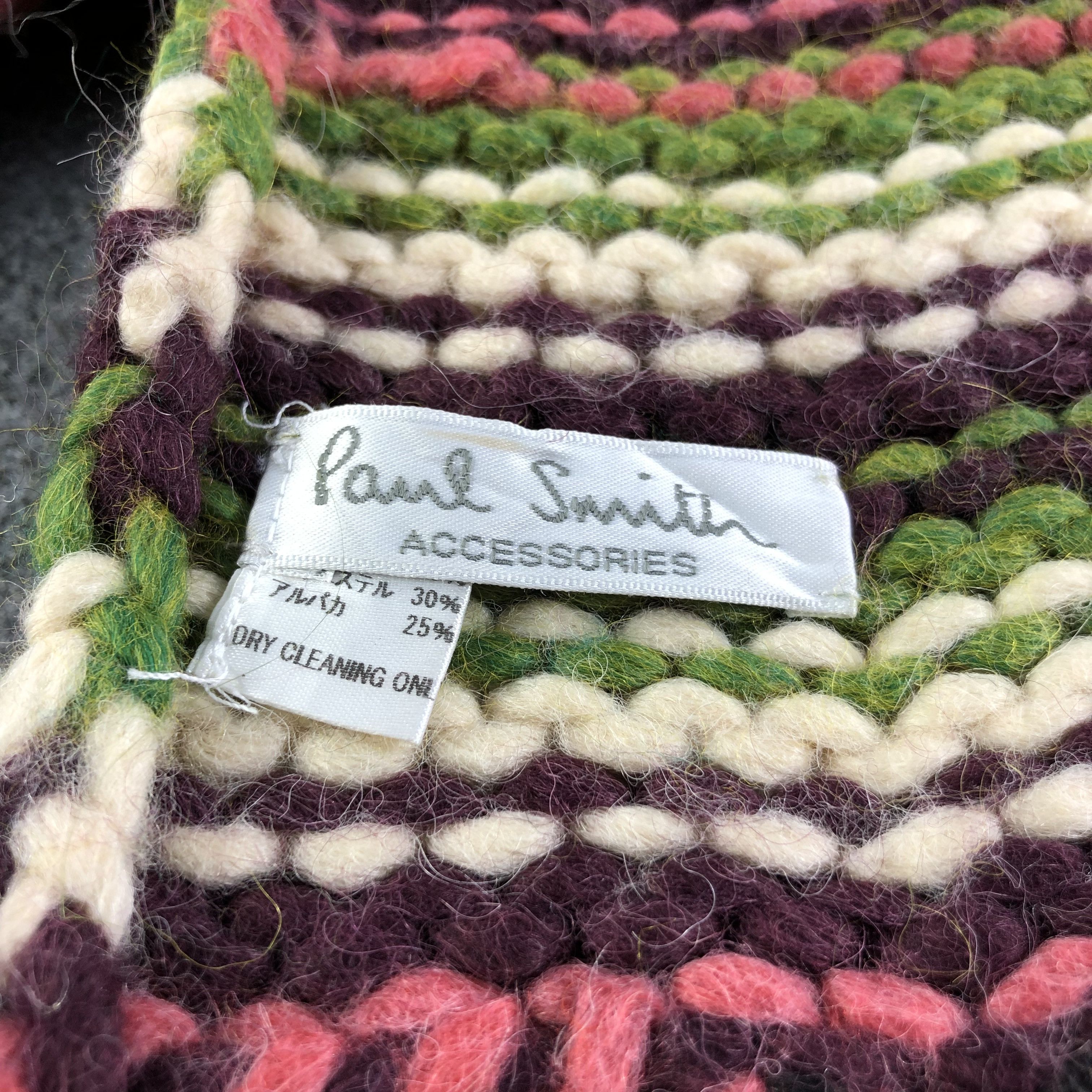 Paul Smith Paul Smith Knit Long Wool Scarf Muffler V1316 Size ONE SIZE - 4 Thumbnail