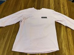 Supreme pink 2024 long sleeve