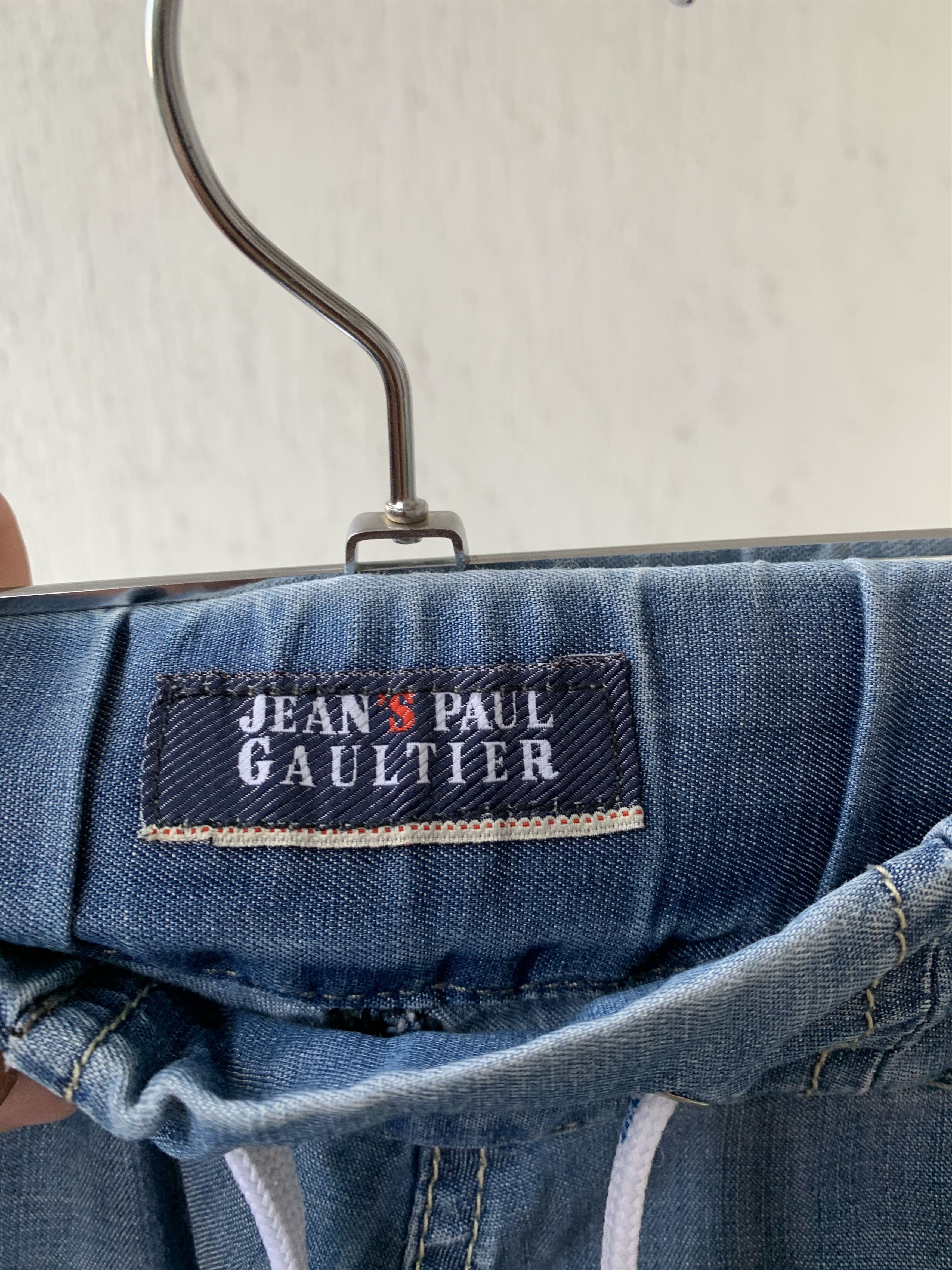 Jean Paul Gaultier elastic waist lightweight denim pant Size US 31 - 5 Thumbnail