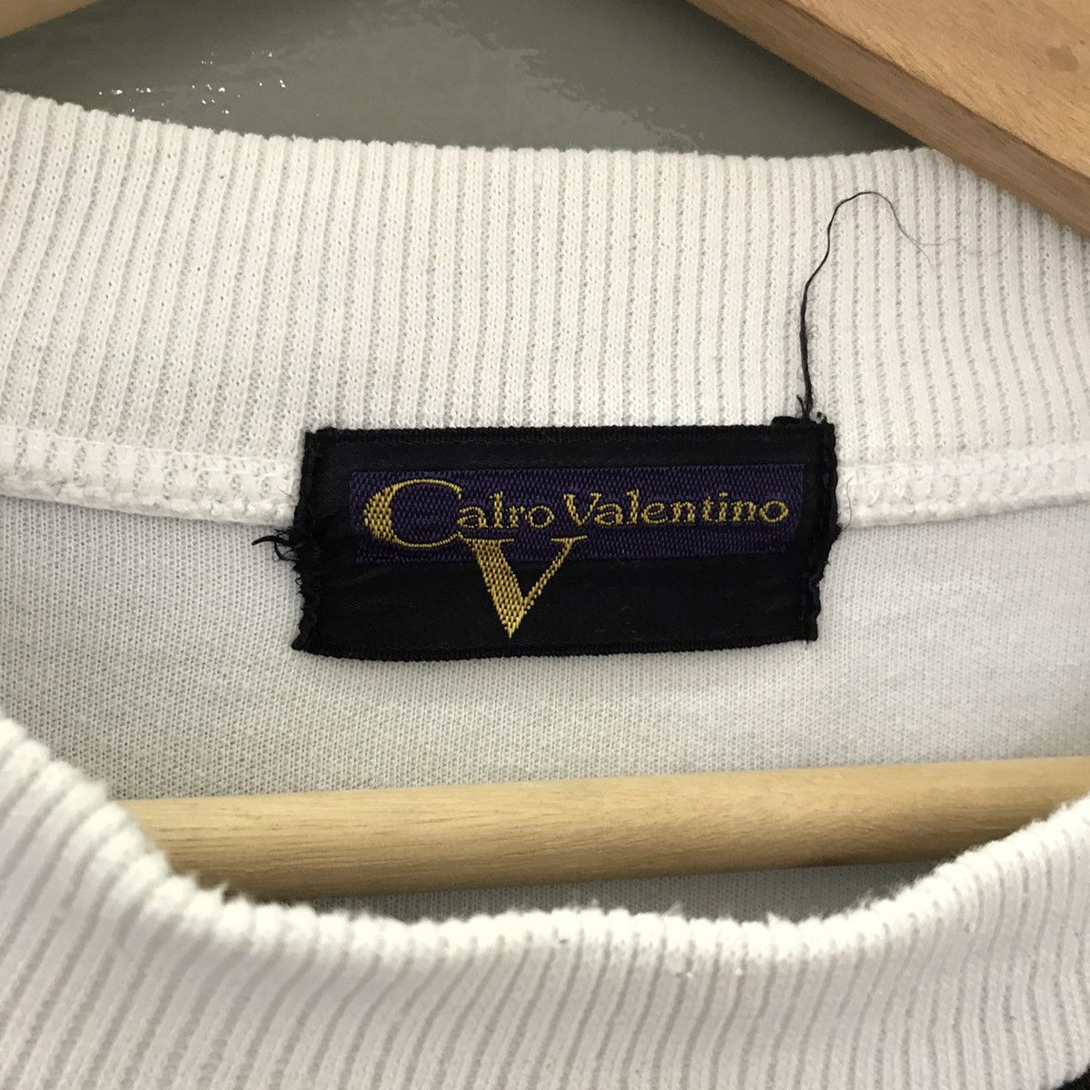 Japanese Brand Vintage 90’s Calro Valentino Crewneck Sweatshirt Size L Size US L / EU 52-54 / 3 - 6 Thumbnail