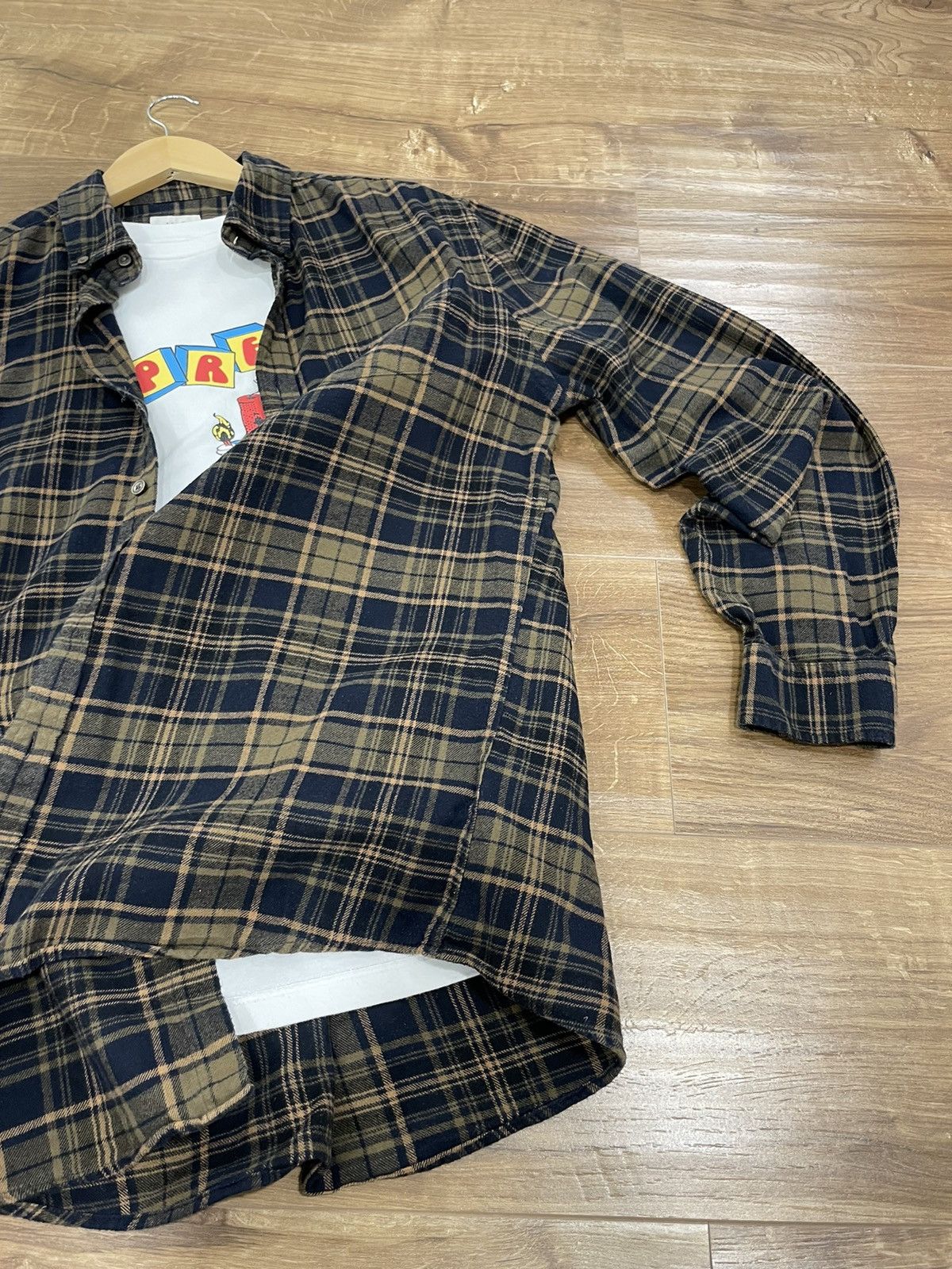 Flannel × Vintage Vintage Checkered Plaid Flannel Shirt Travis Scott Style Size US M / EU 48-50 / 2 - 5 Thumbnail