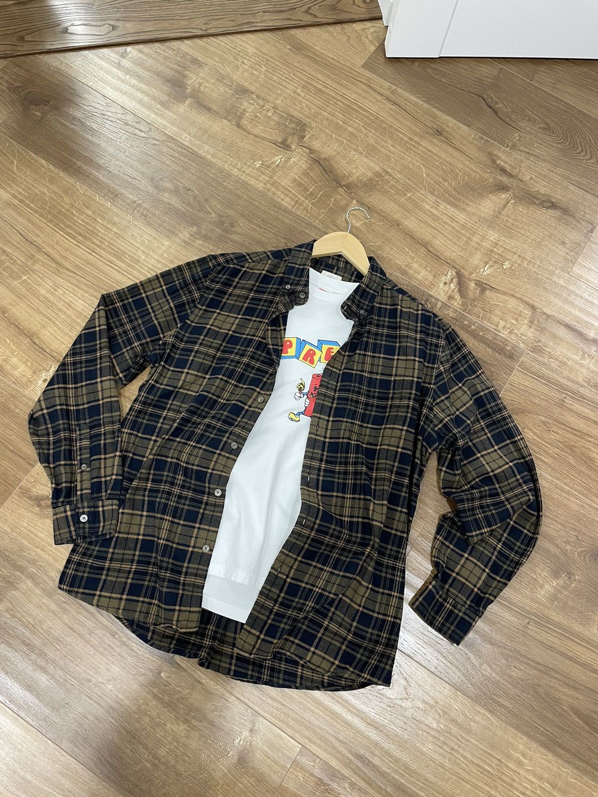 Flannel × Vintage Vintage Checkered Plaid Flannel Shirt Travis Scott Style Size US M / EU 48-50 / 2 - 1 Thumbnail