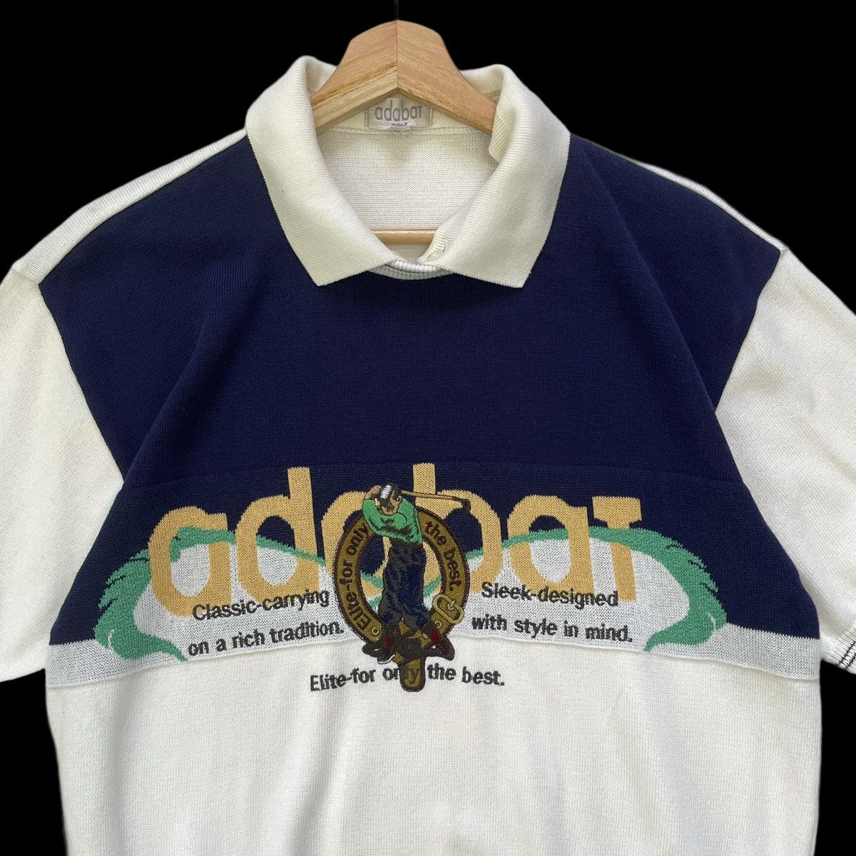 Japanese Brand Adabat Big Logo Embroidered Shortsleeve Sweatshirt Size M Size US M / EU 48-50 / 2 - 4 Thumbnail