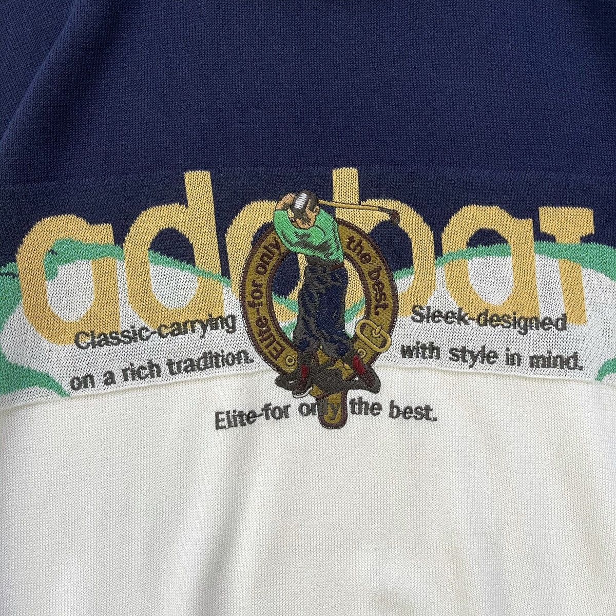 Japanese Brand Adabat Big Logo Embroidered Shortsleeve Sweatshirt Size M Size US M / EU 48-50 / 2 - 5 Thumbnail