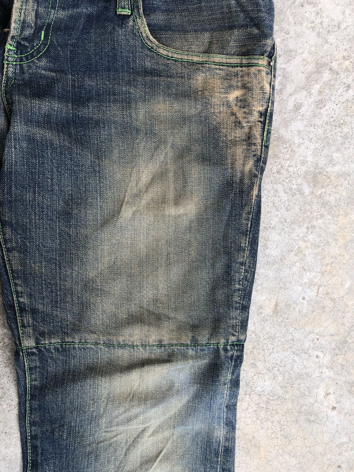 PPFM PPFM Double Waist Distressed Jeans Size US 33 - 7 Thumbnail