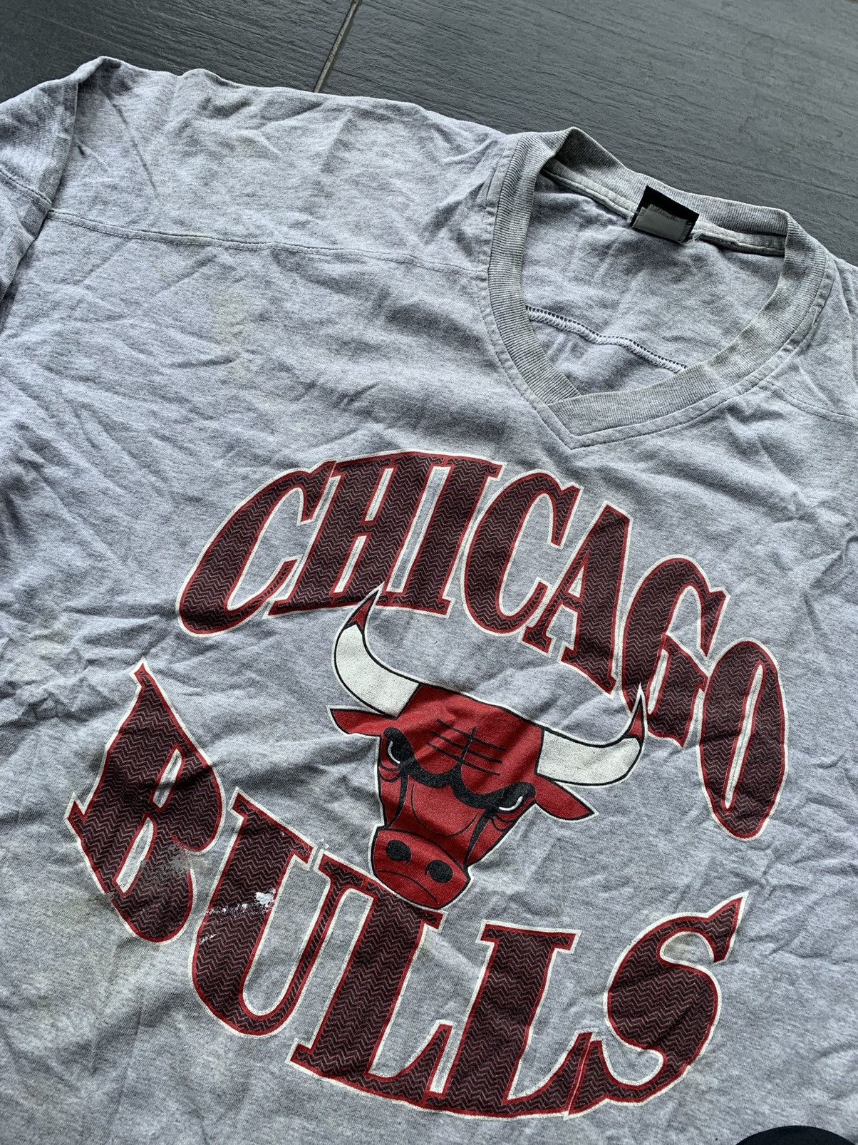 NBA Vintage Starter Chicago Bulls 3 Quarter T- Shirt Size US XL / EU 56 / 4 - 3 Thumbnail