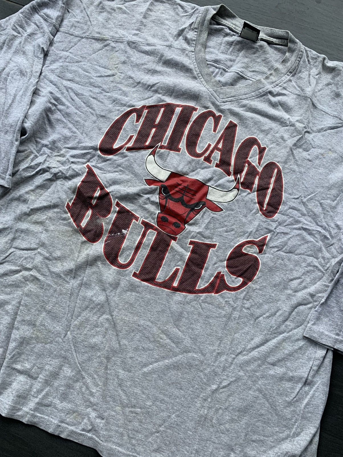 NBA Vintage Starter Chicago Bulls 3 Quarter T- Shirt Size US XL / EU 56 / 4 - 2 Thumbnail