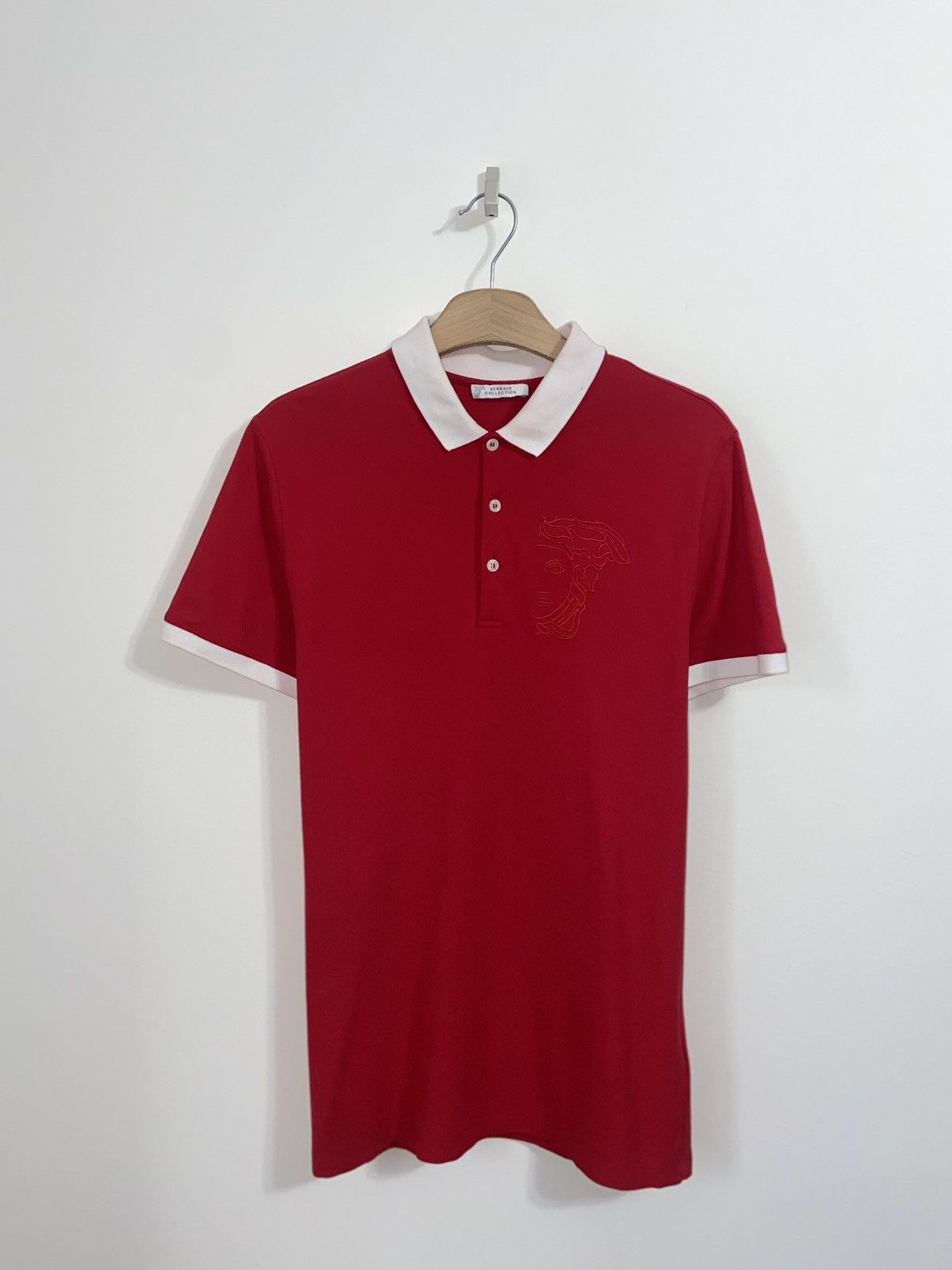 Versace Versace Men’s Polo Shirt Big Logo Size US M / EU 48-50 / 2 - 1 Thumbnail