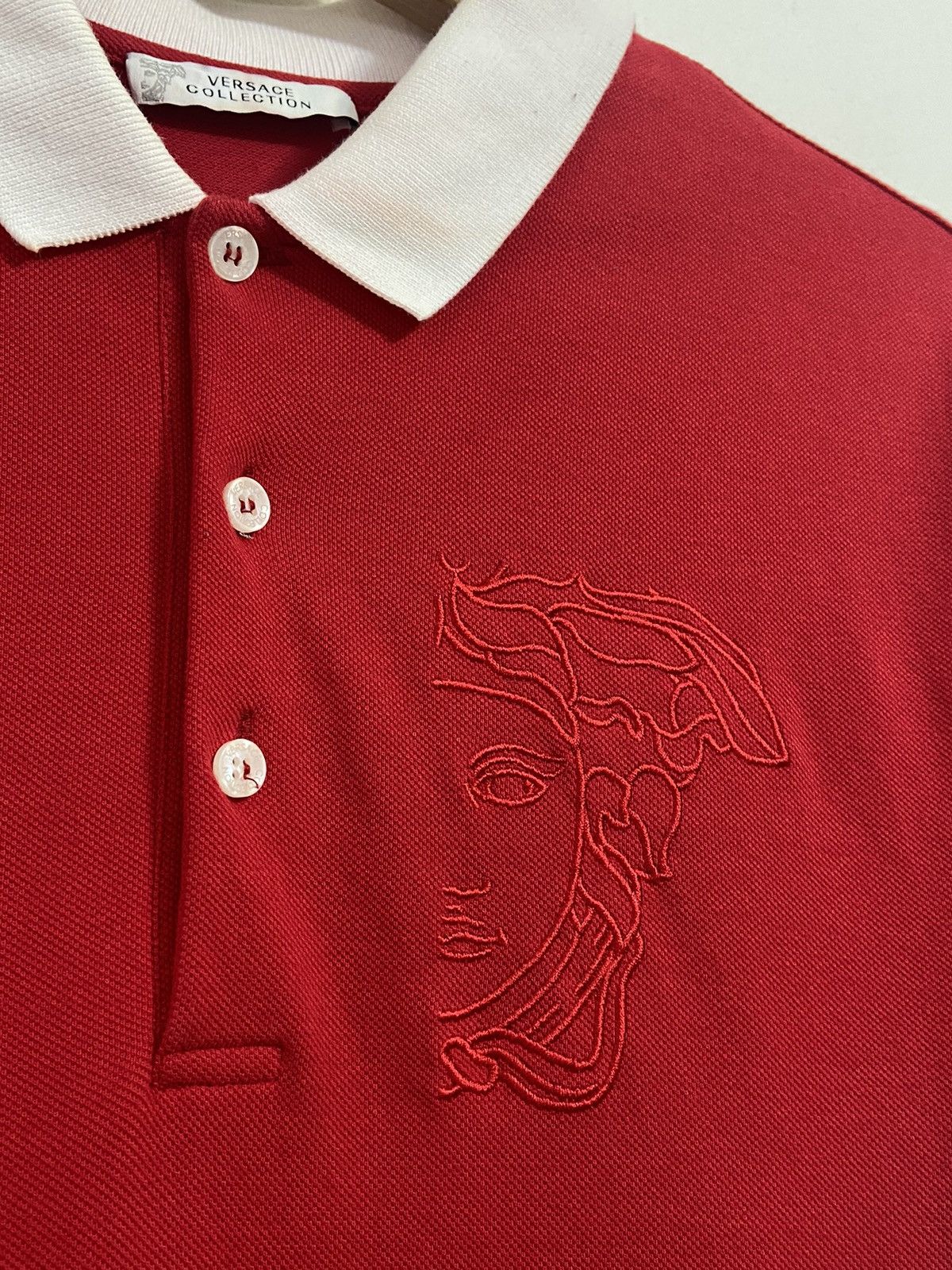 Versace Versace Men’s Polo Shirt Big Logo Size US M / EU 48-50 / 2 - 4 Thumbnail