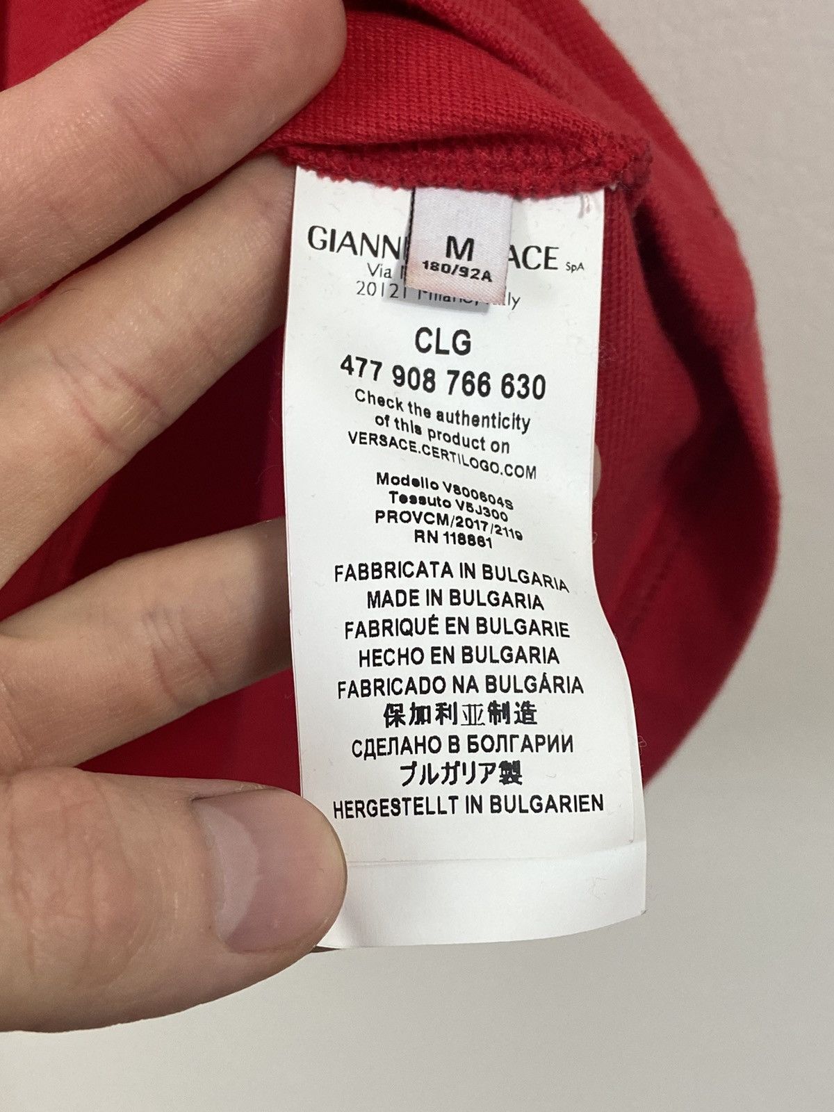 Versace Versace Men’s Polo Shirt Big Logo Size US M / EU 48-50 / 2 - 15 Thumbnail
