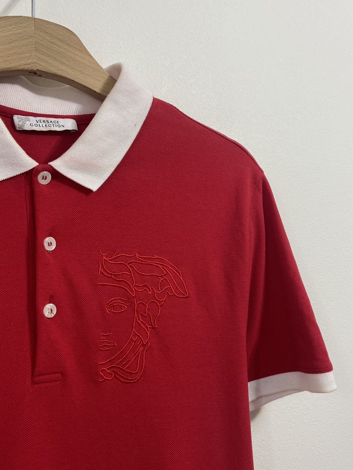 Versace Versace Men’s Polo Shirt Big Logo Size US M / EU 48-50 / 2 - 3 Thumbnail