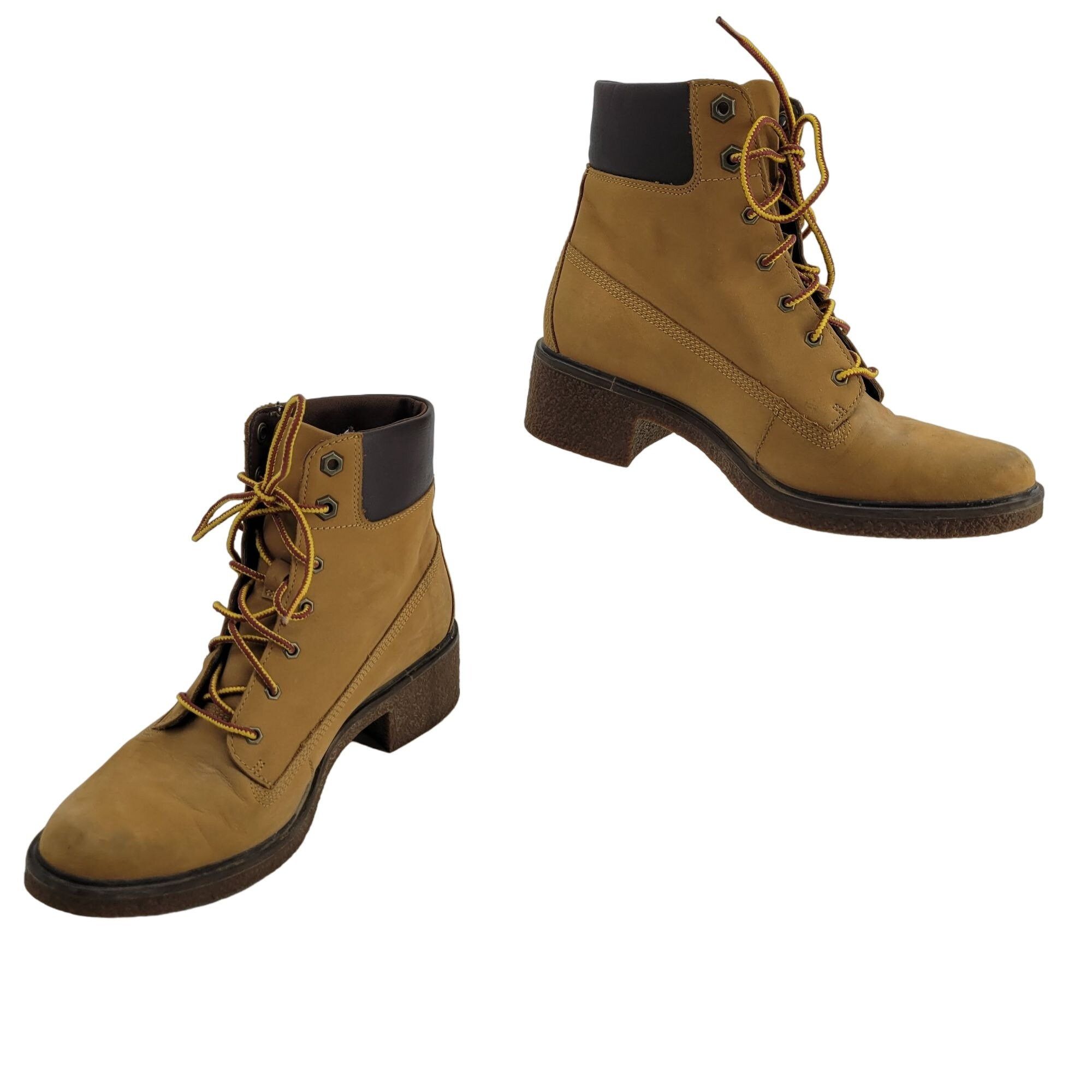 Timberland Timberland Leather Boots 7 Tan Ankle Brinda Nubuck Lace Up Grailed