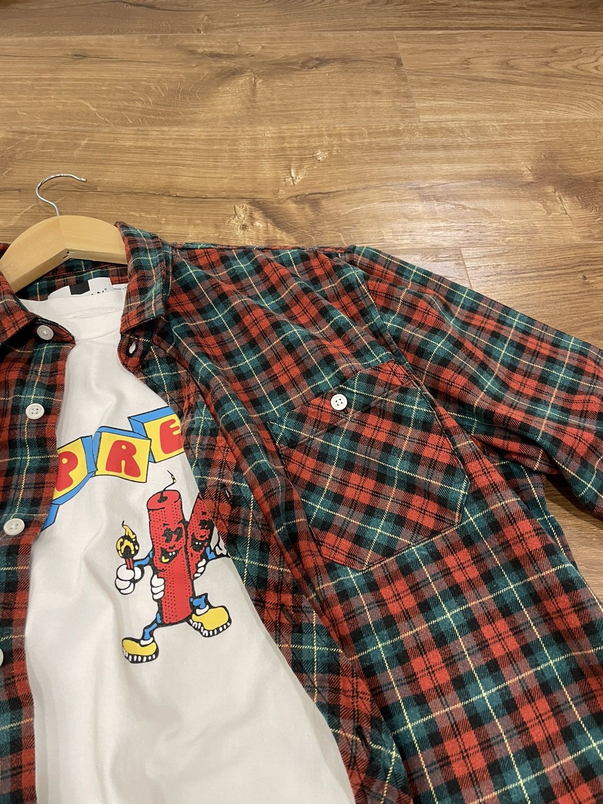 Flannel × Vintage Vintage Checkered Plaid Flannel Shirt Travis Scott Style Size US L / EU 52-54 / 3 - 5 Thumbnail