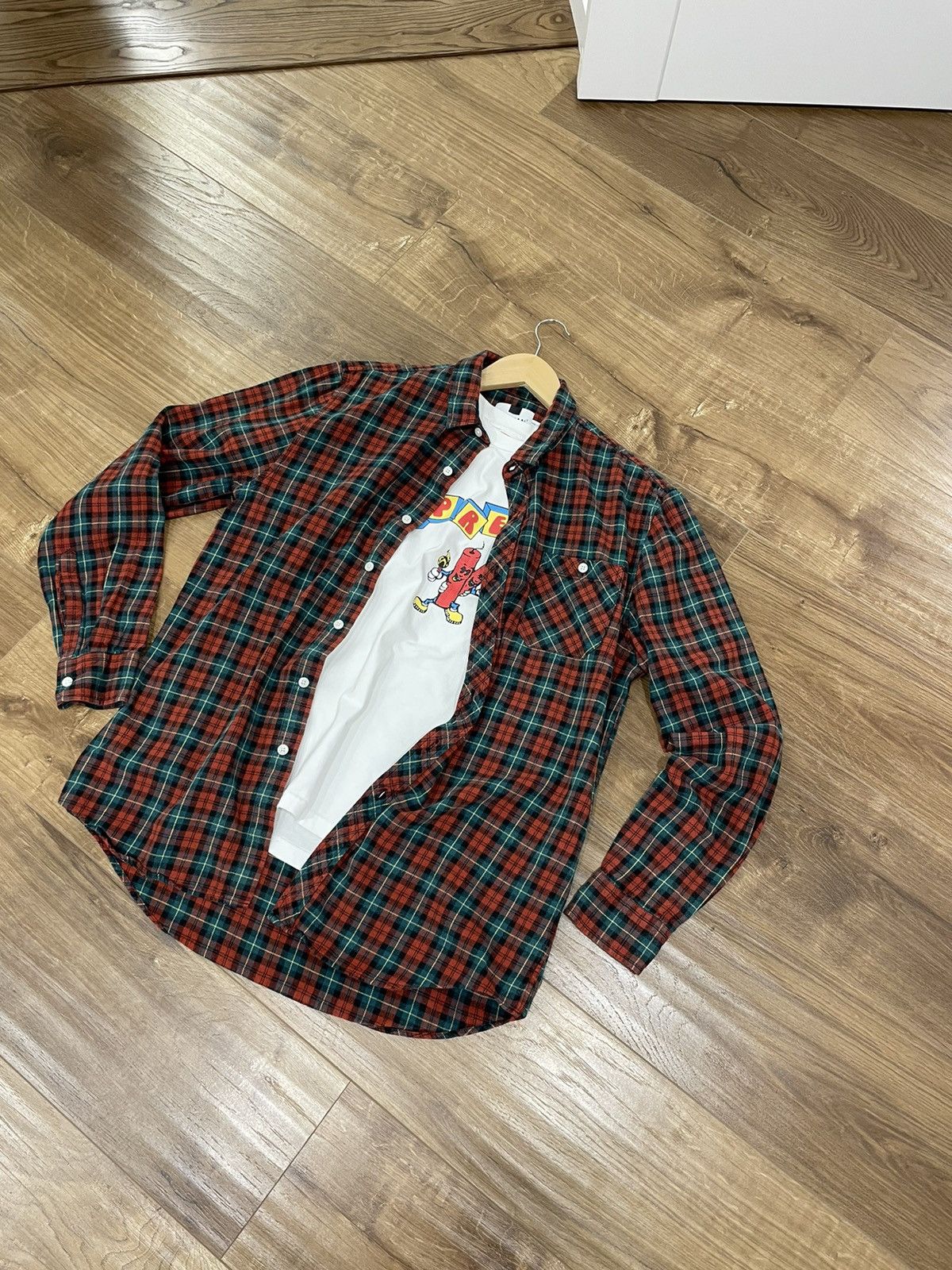 Flannel × Vintage Vintage Checkered Plaid Flannel Shirt Travis Scott Style Size US L / EU 52-54 / 3 - 1 Thumbnail