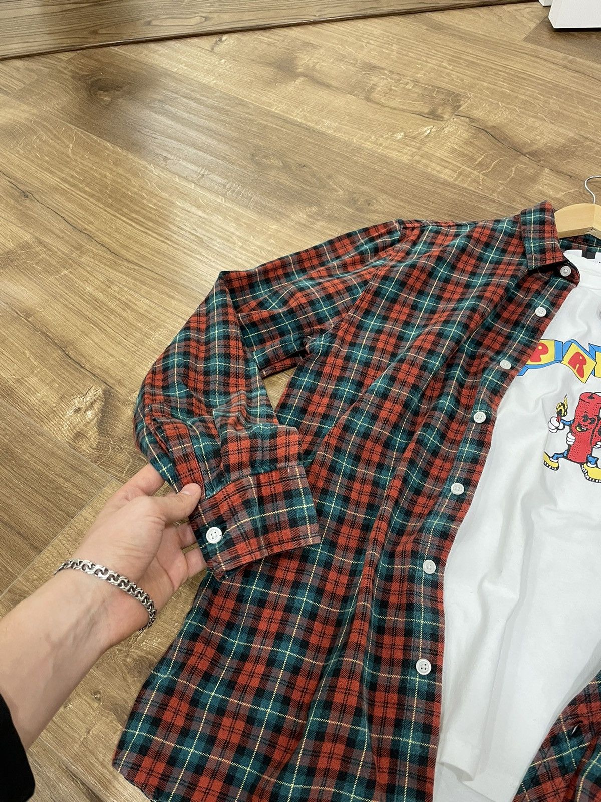 Flannel × Vintage Vintage Checkered Plaid Flannel Shirt Travis Scott Style Size US L / EU 52-54 / 3 - 4 Thumbnail